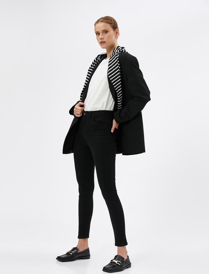  Yüksek Bel Kot Pantolon Dar Paça - Carmen Jeans