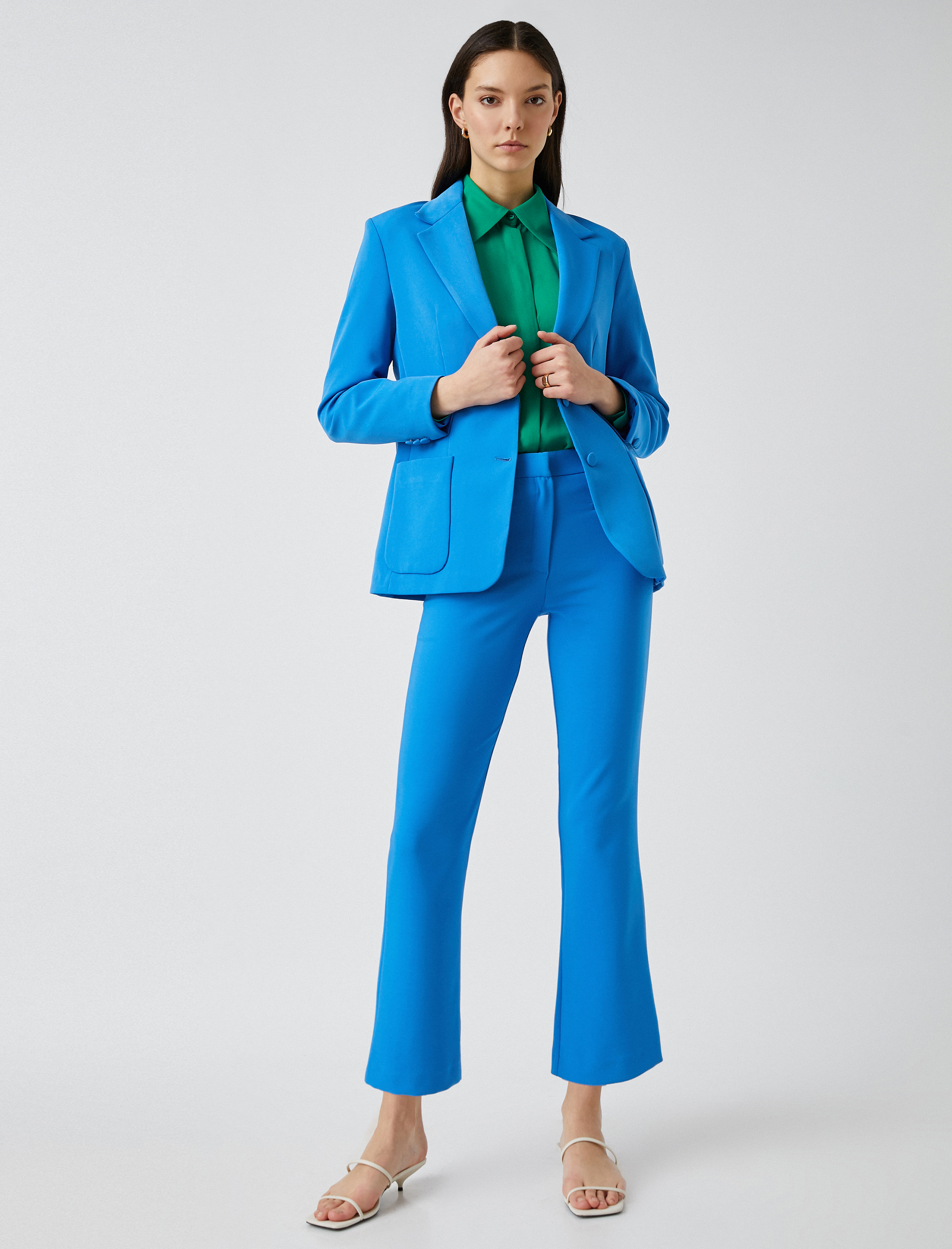   İspanyol Paça Crop Pantolon