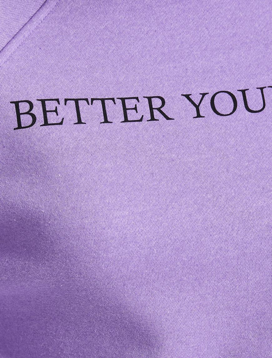   Pamuklu Baskılı Sweatshirt