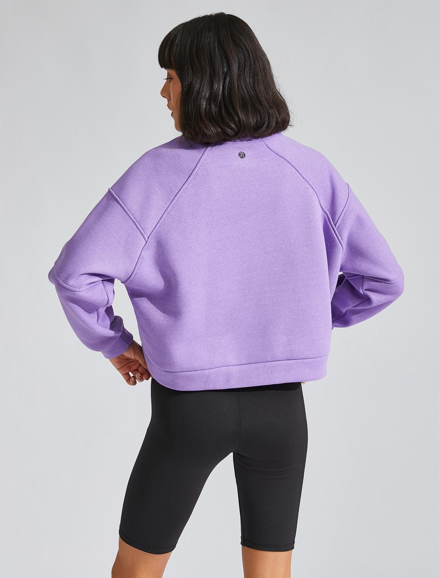   Pamuklu Baskılı Sweatshirt