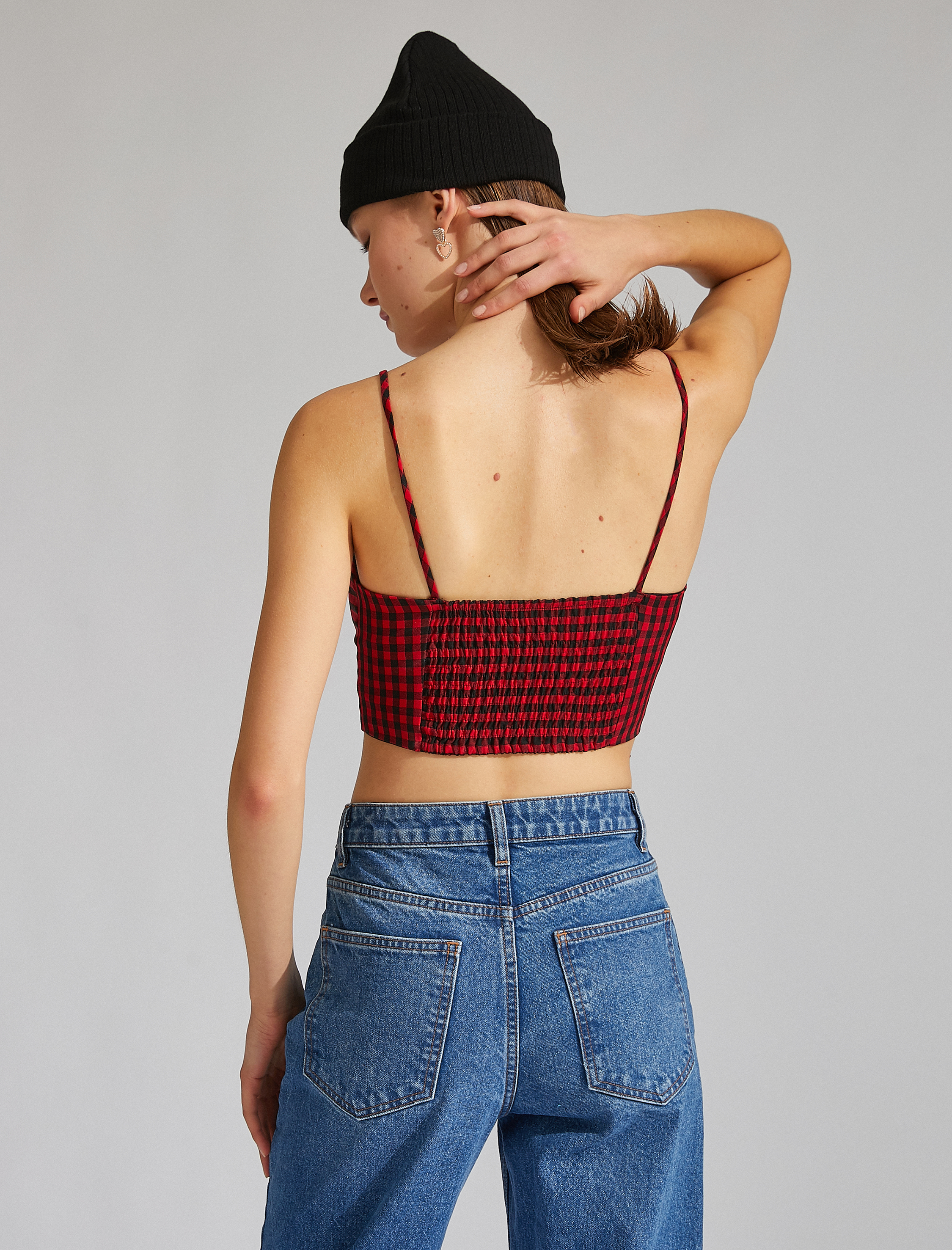   İnce Askılı Crop Top