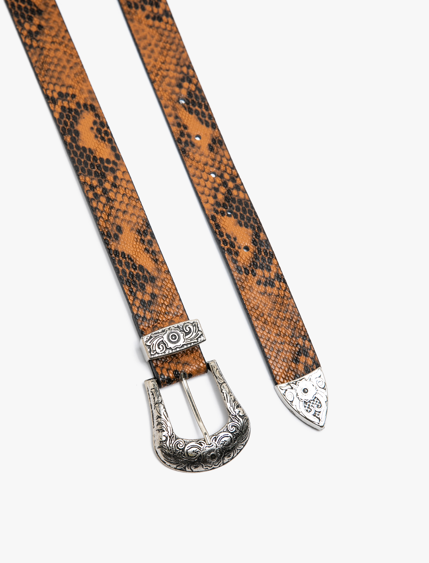  Kadın Yılan Derisi Desenli Kemer