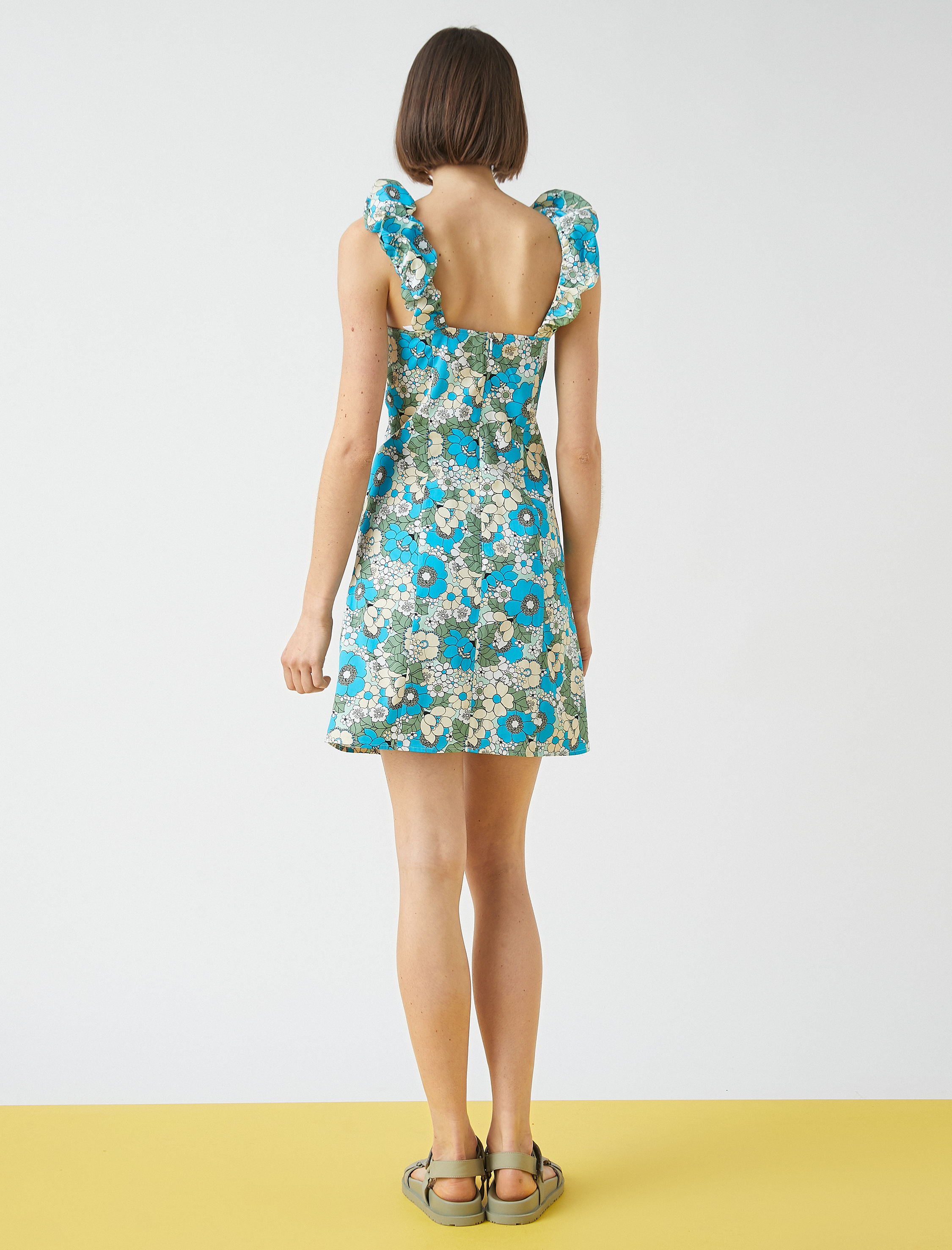   Askılı Mini Elbise