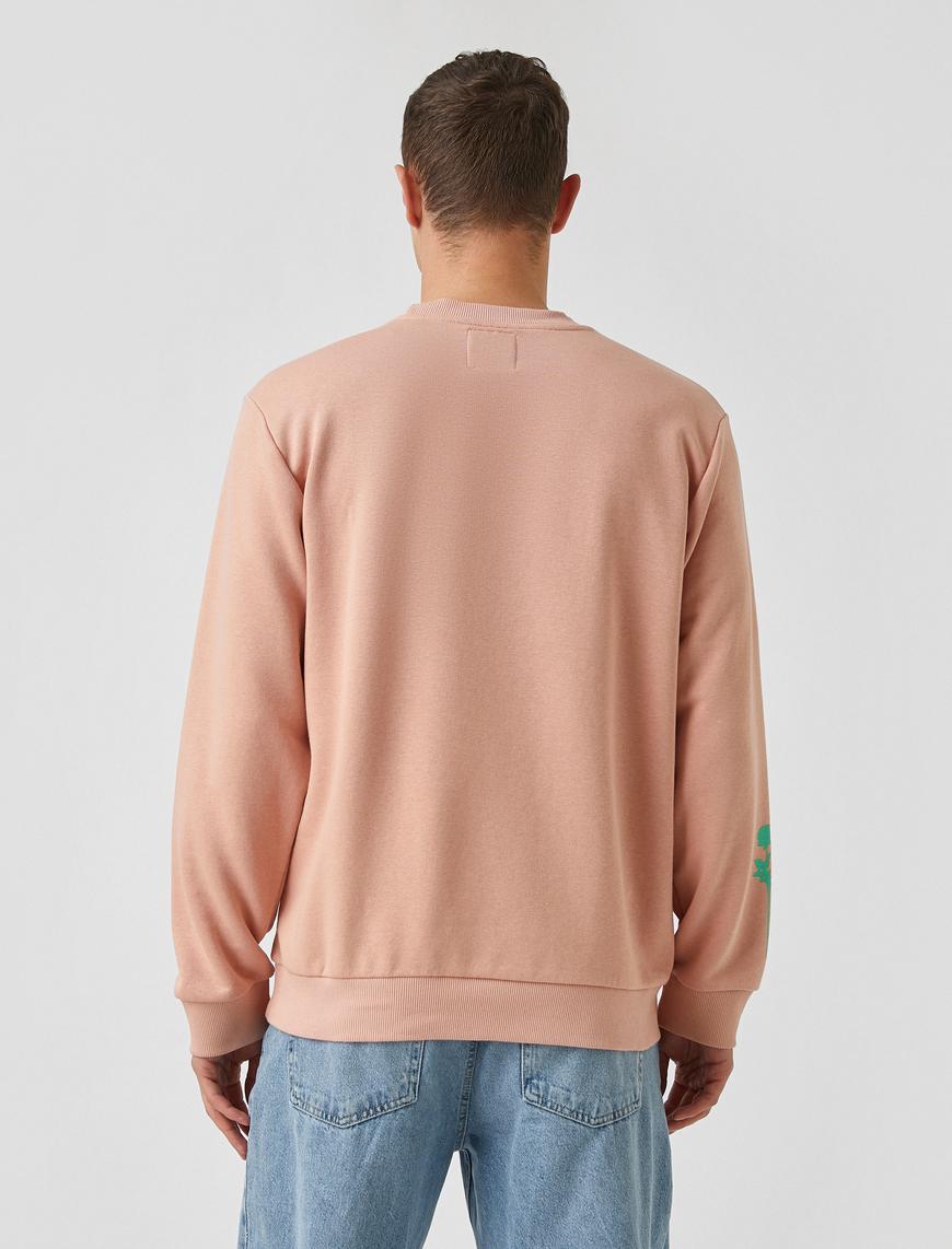   Baskılı Kapüşonlu Sweatshirt