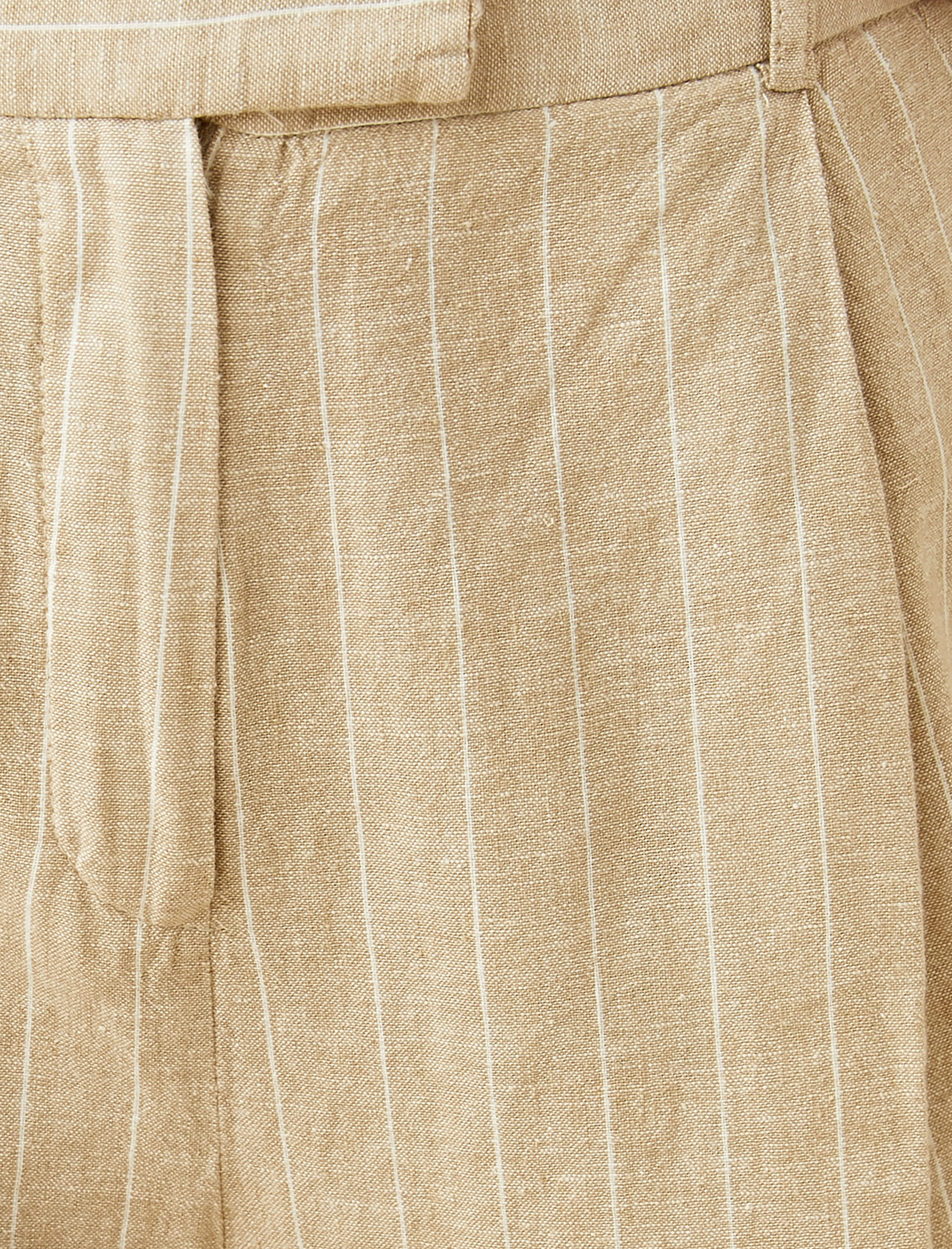 Yüksek Bel Havuç Pantolon Keten Karışımlı