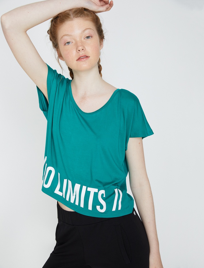  Yazılı Baskılı T-Shirt