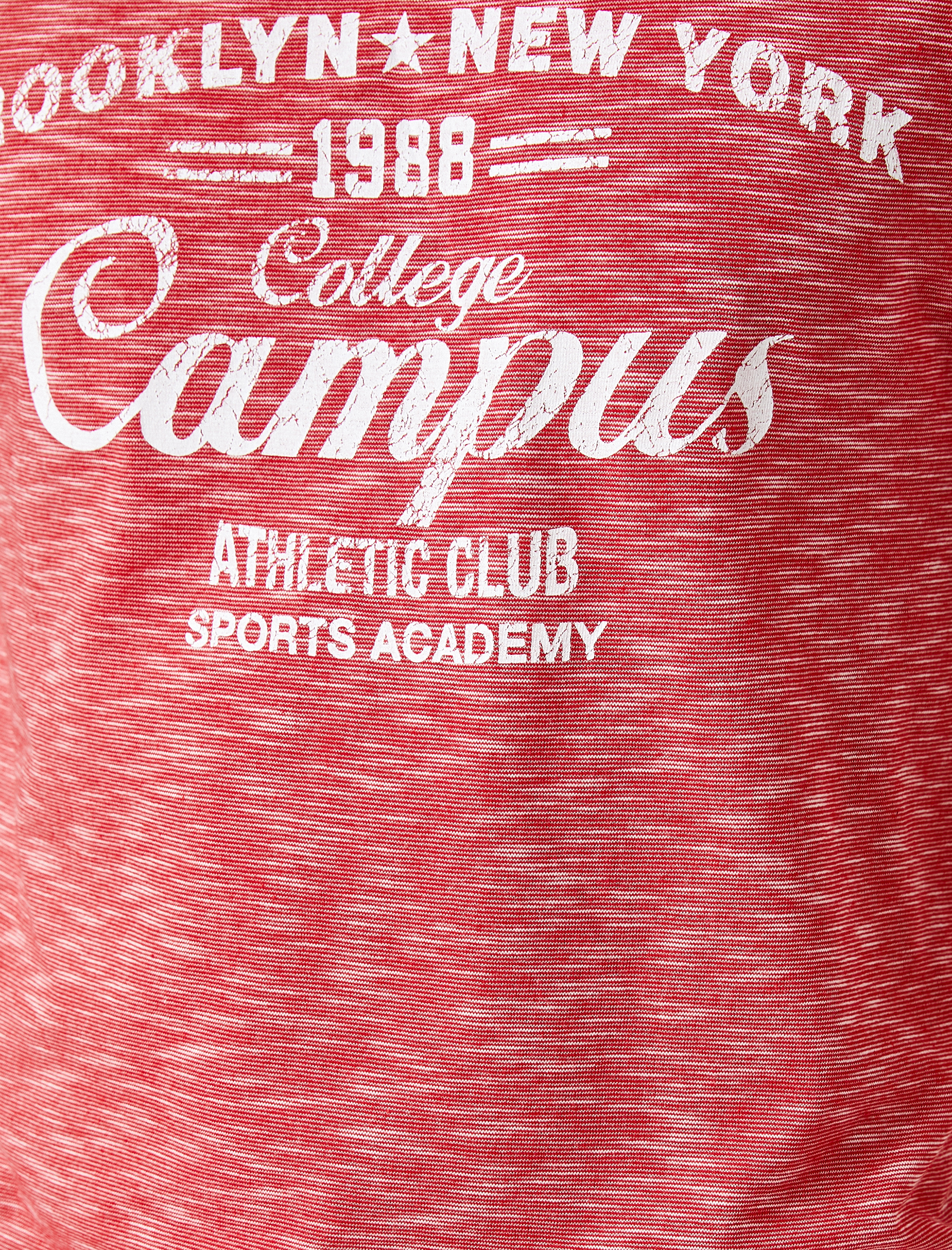   Yazılı Tişört Kısa Kollu Bisiklet Yaka Pamuklu Slim Fit