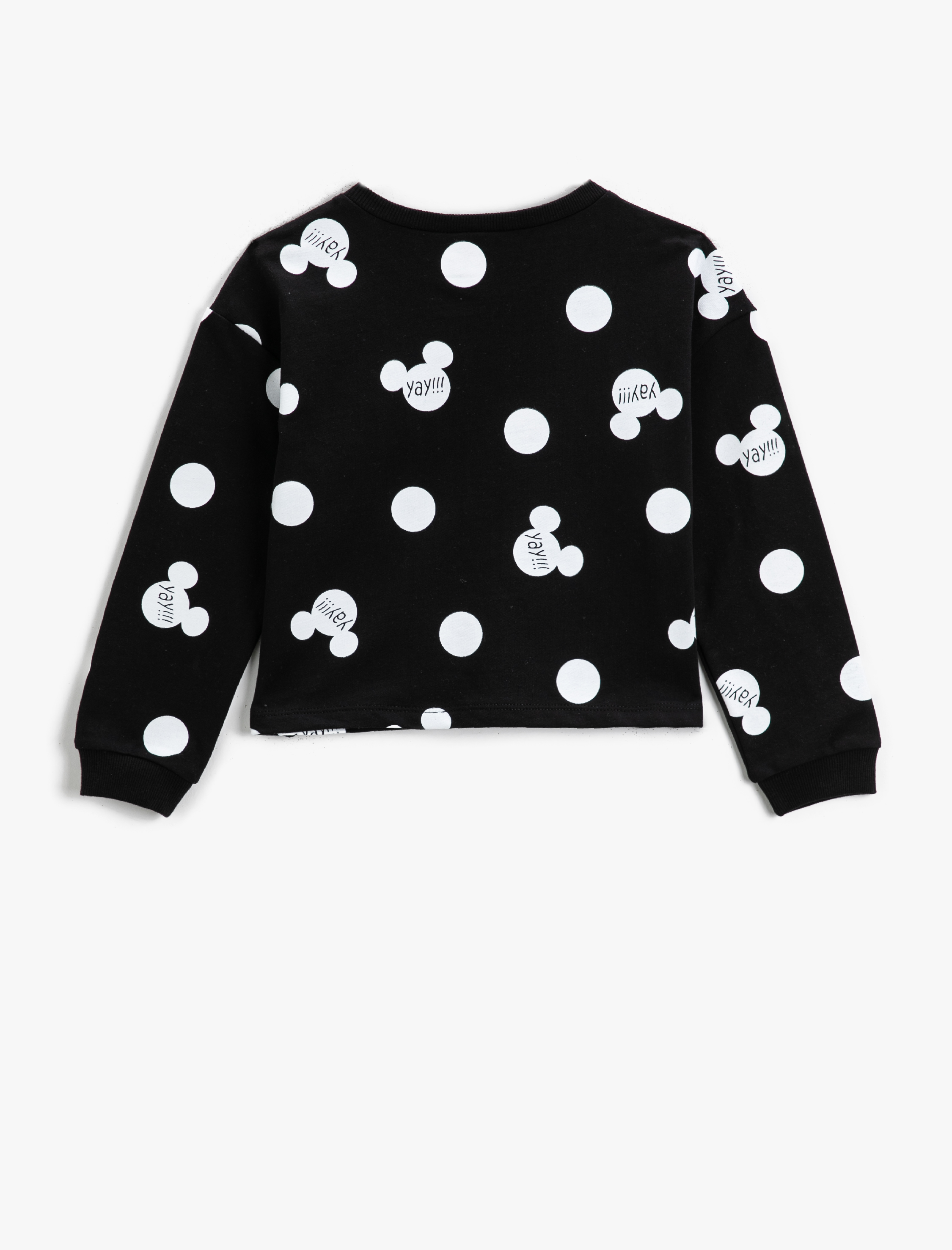  Kız Çocuk Minnie Mouse Lisanslı Pullu Sweatshirt
