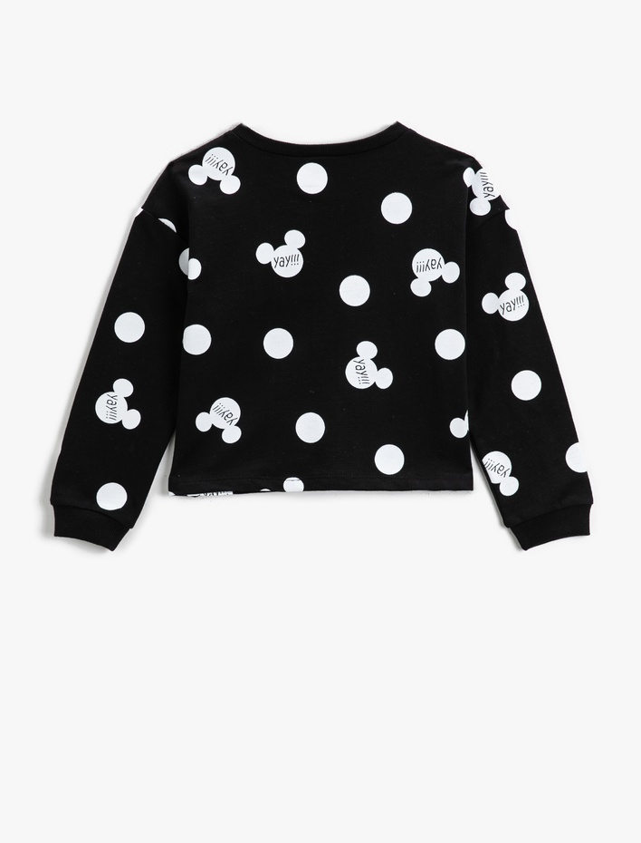 Kız Çocuk Minnie Mouse Lisanslı Pullu Sweatshirt