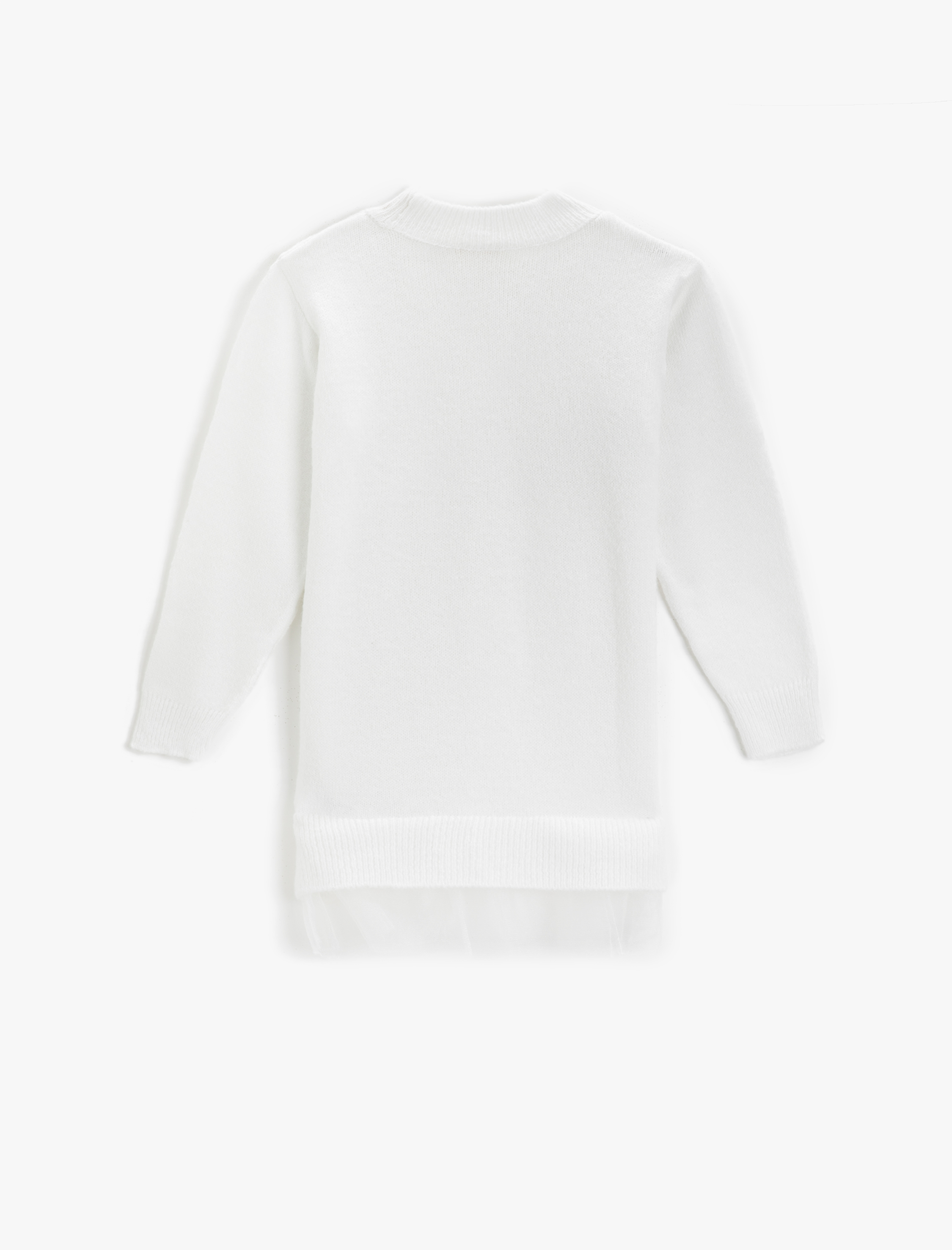  Kız Çocuk Uzun Kollu Kazak Bisiklet Yaka