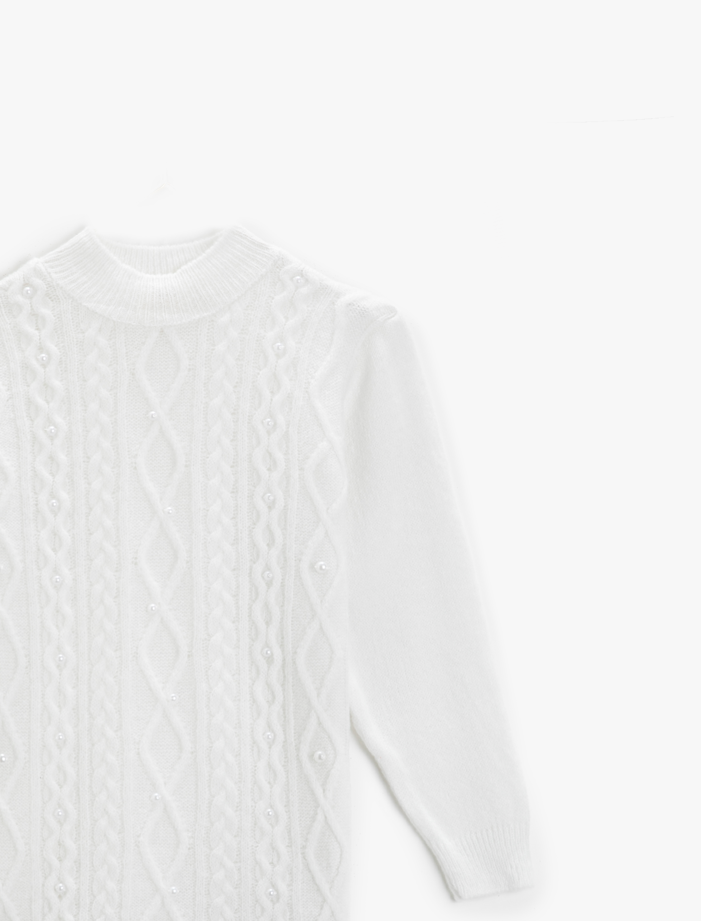  Kız Çocuk Uzun Kollu Kazak Bisiklet Yaka