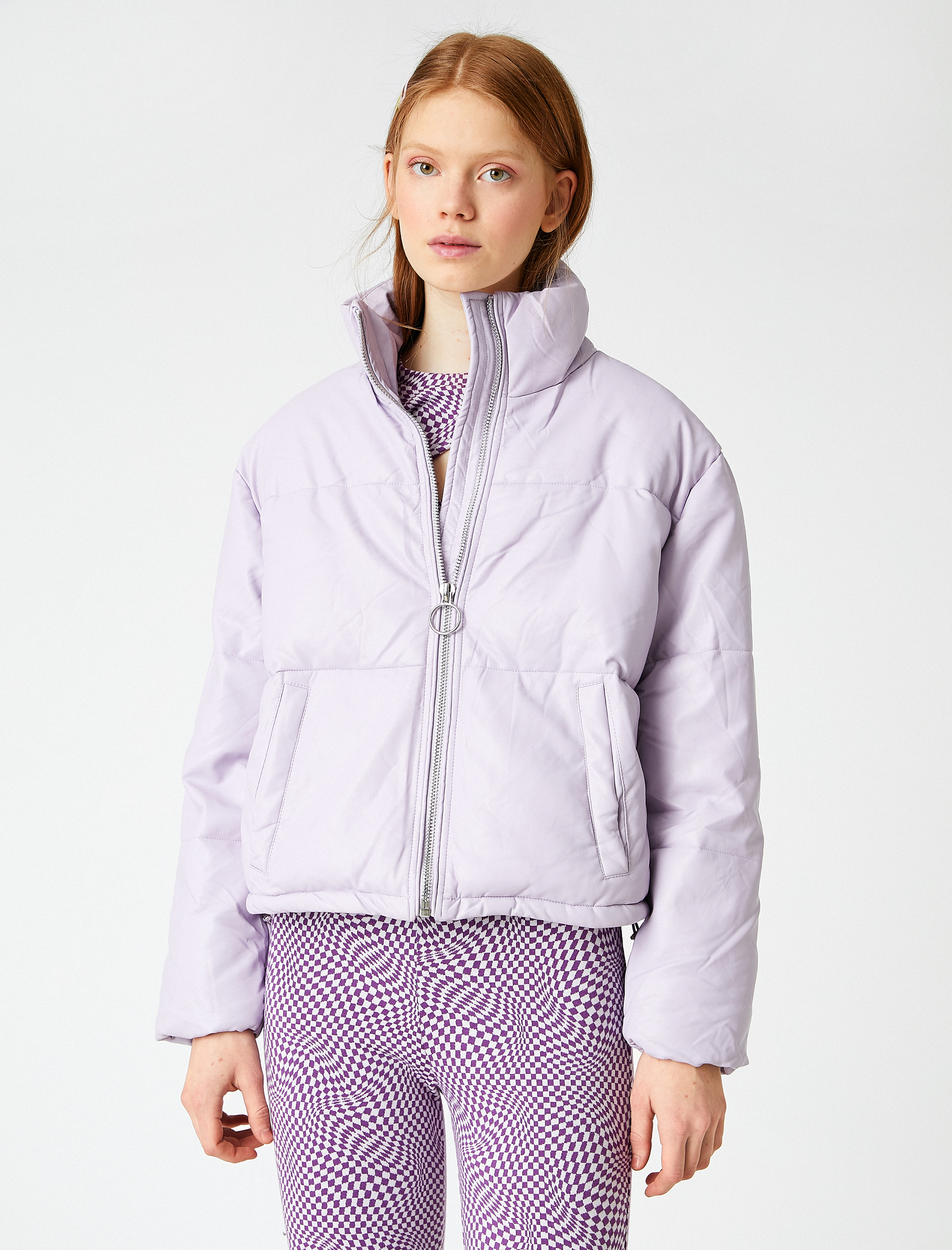   Fermuarlı Şişme Ceket