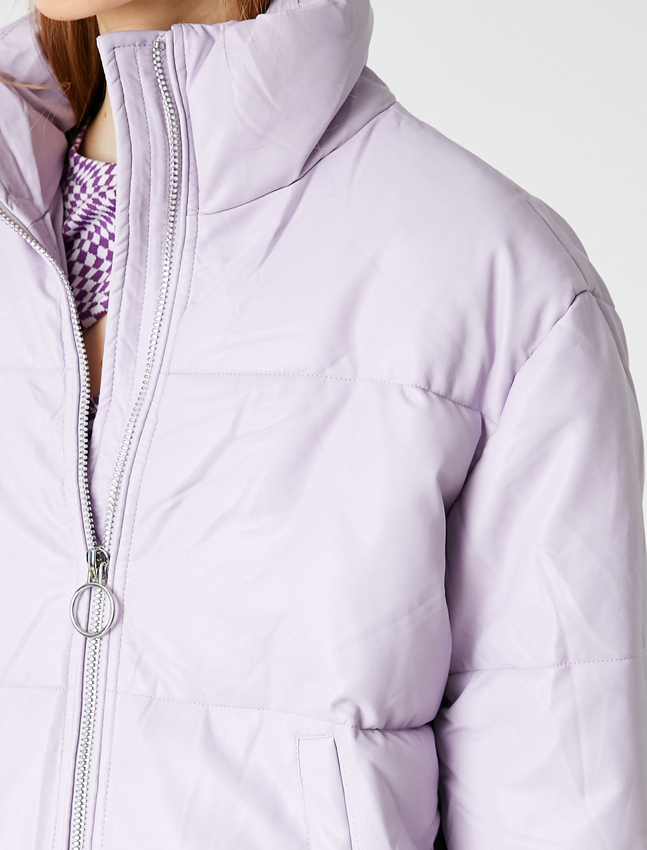   Fermuarlı Şişme Ceket