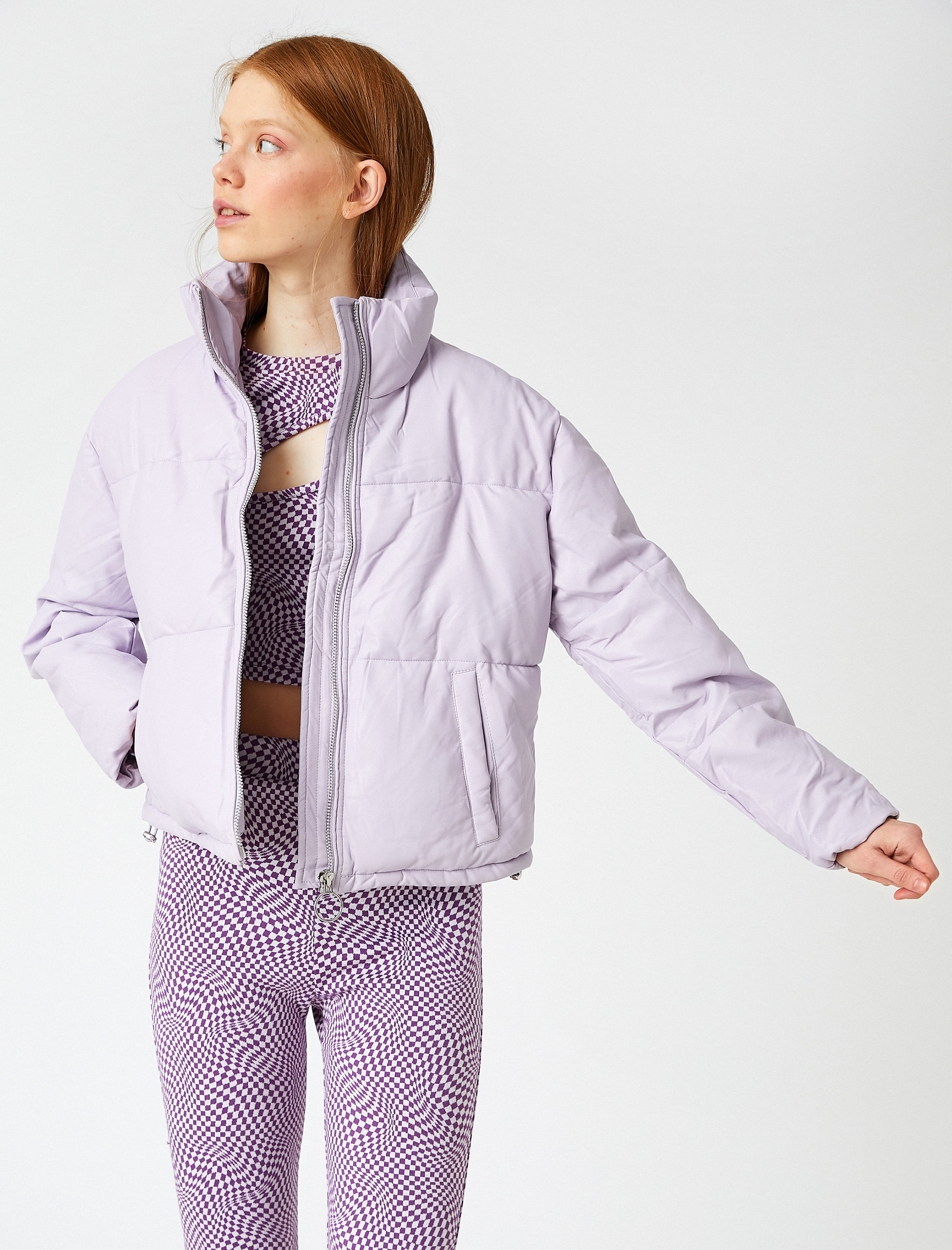   Fermuarlı Şişme Ceket