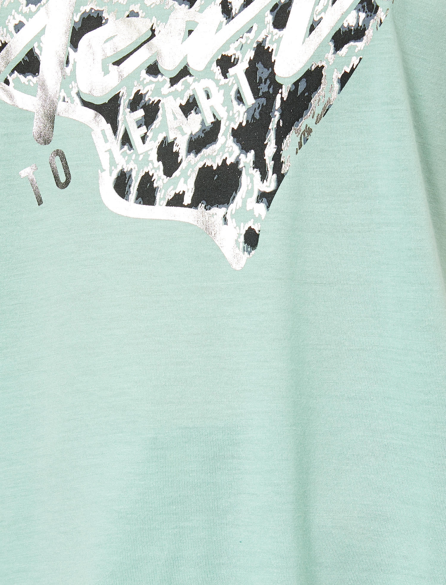   Baskılı Bisiklet Yaka Kısa Kollu Tişört