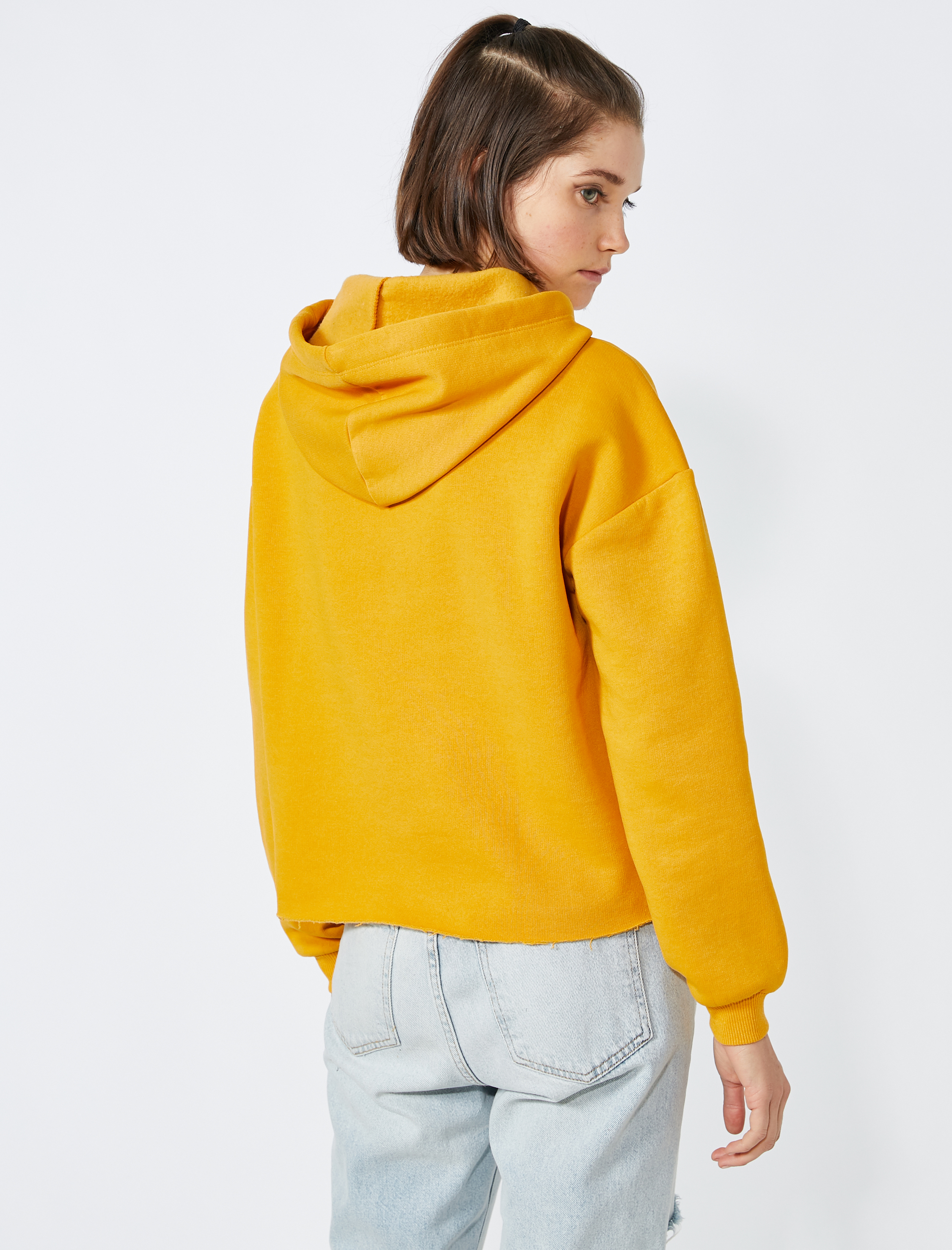   Elmas Baskılı Kapüşonlu Sweatshirt