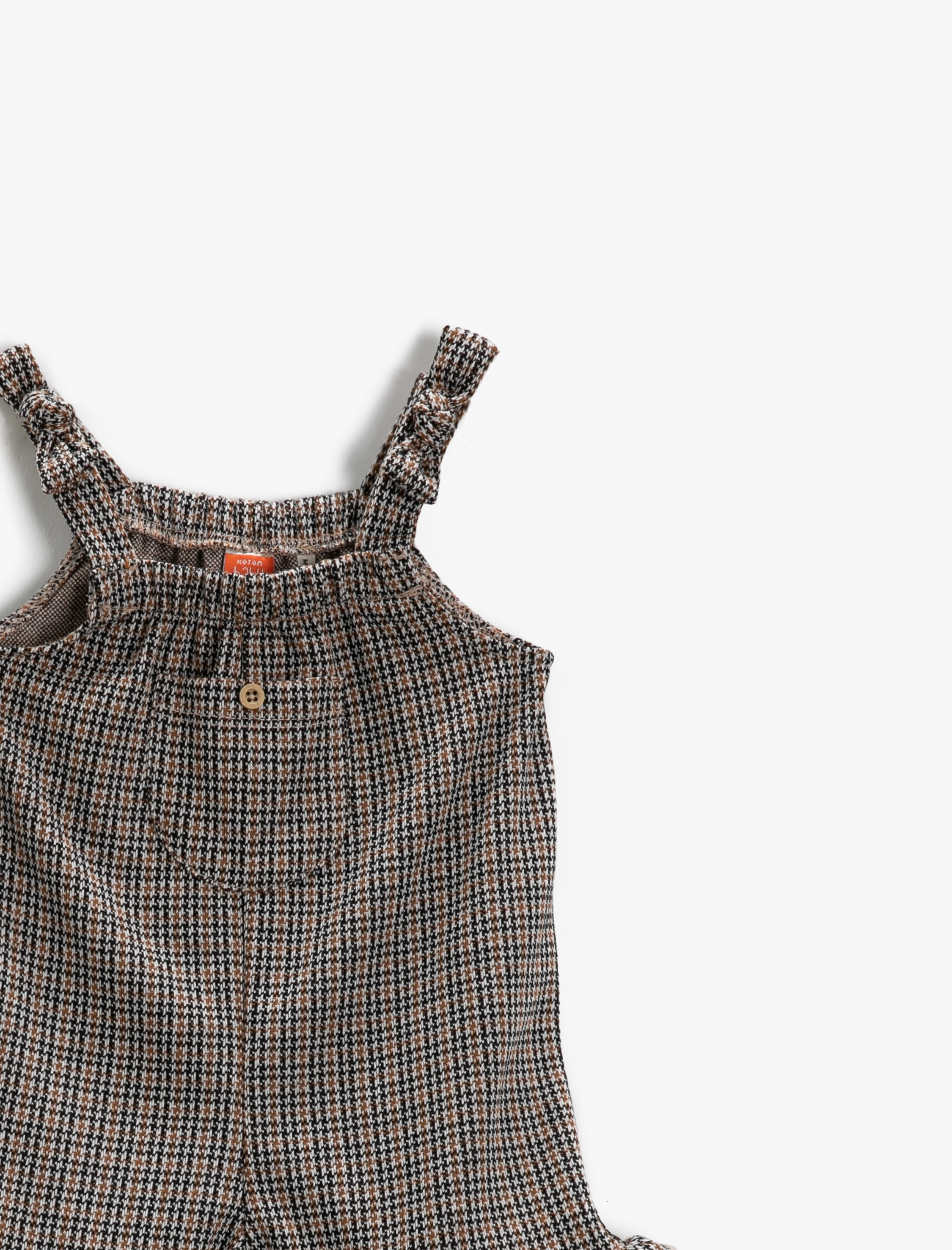 Kız Bebek Kareli Elbise