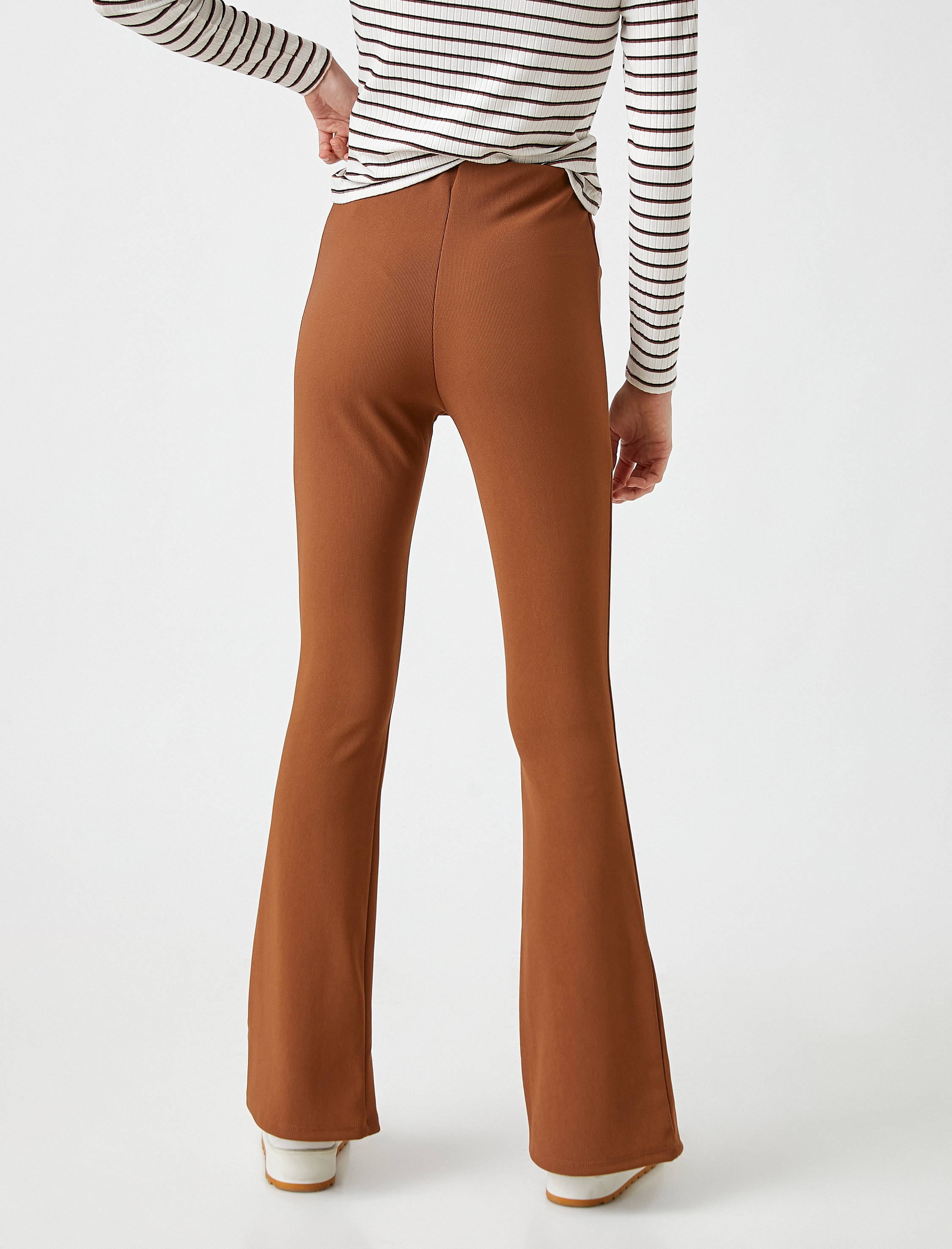   Yüksek Bel İspanyol Paça Pantolon