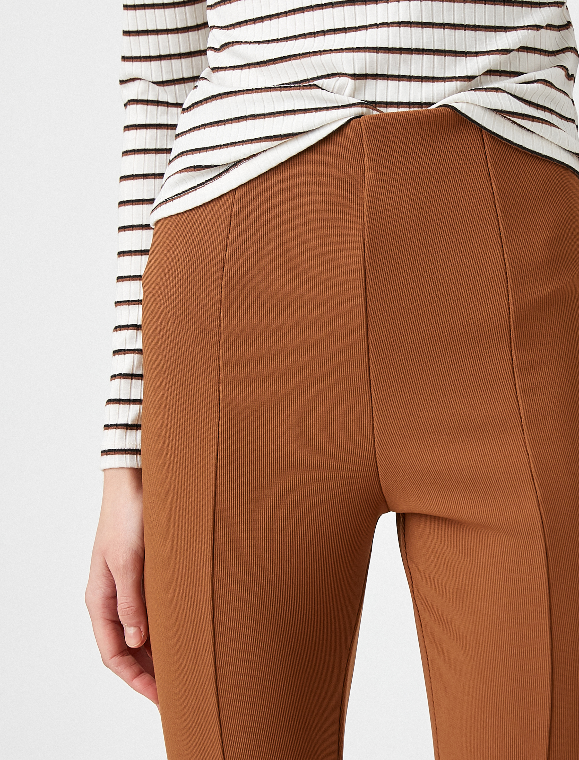   Yüksek Bel İspanyol Paça Pantolon