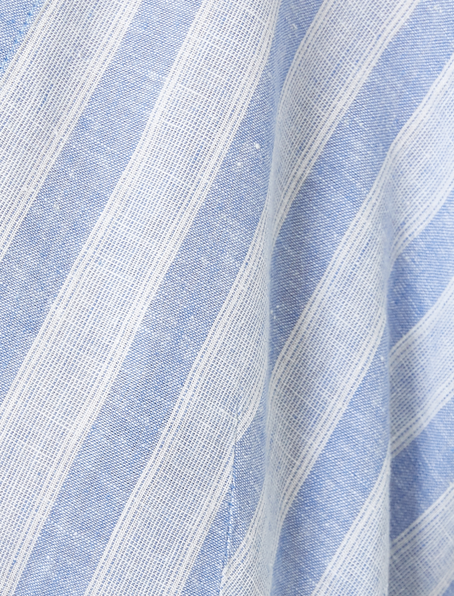   Çizgili Elbise Keten Karışımlı