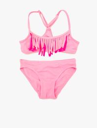 Bikini Seti İnce Askılı Püsküllü