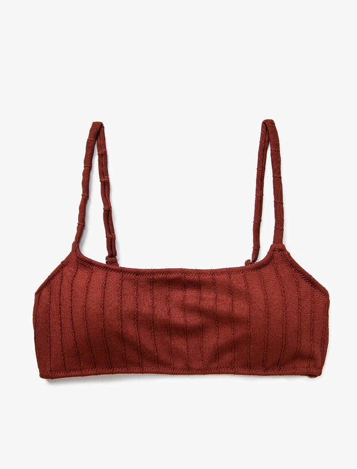  Çizgili Bikini Üst