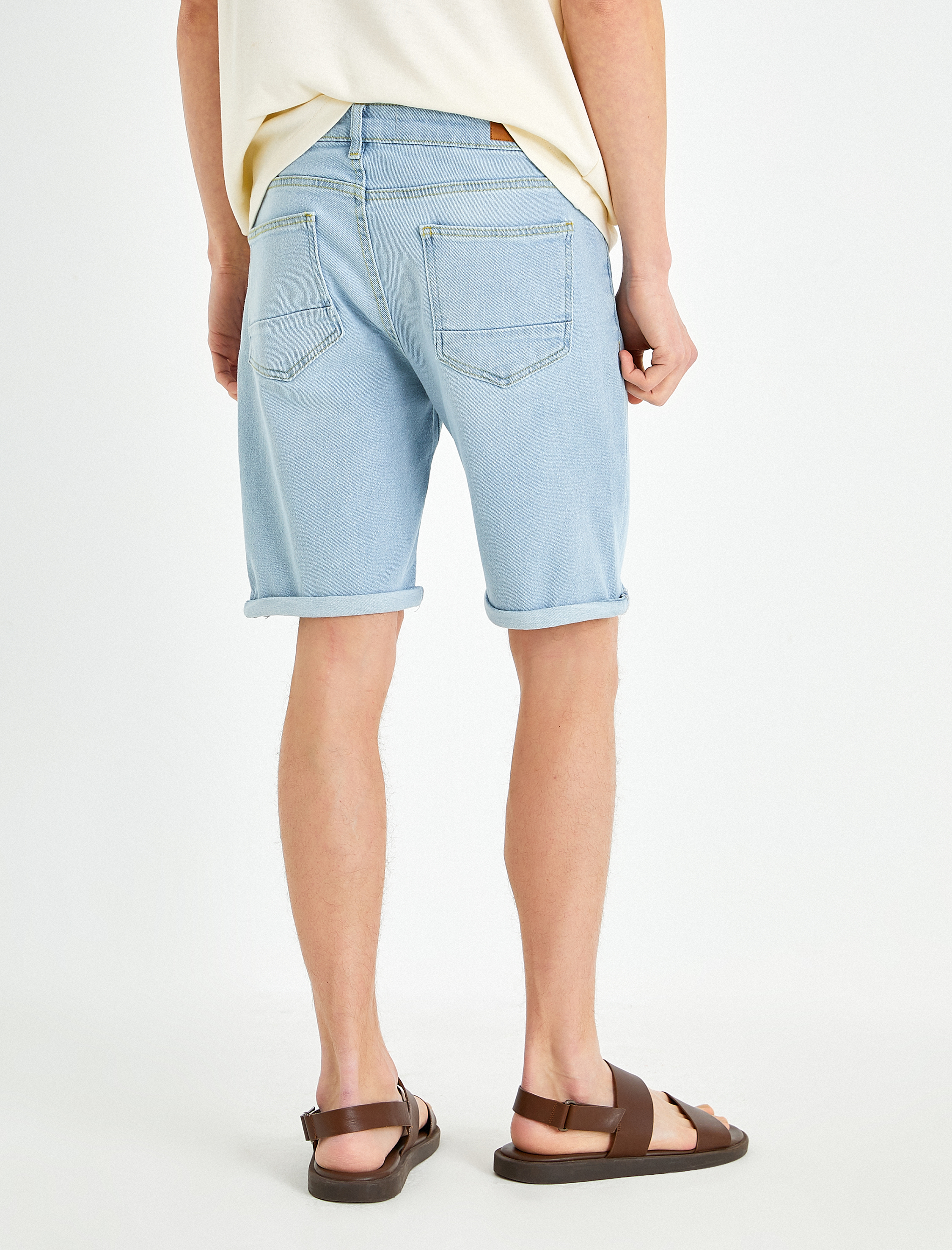   Kot Şort Katlı Paça Detaylı