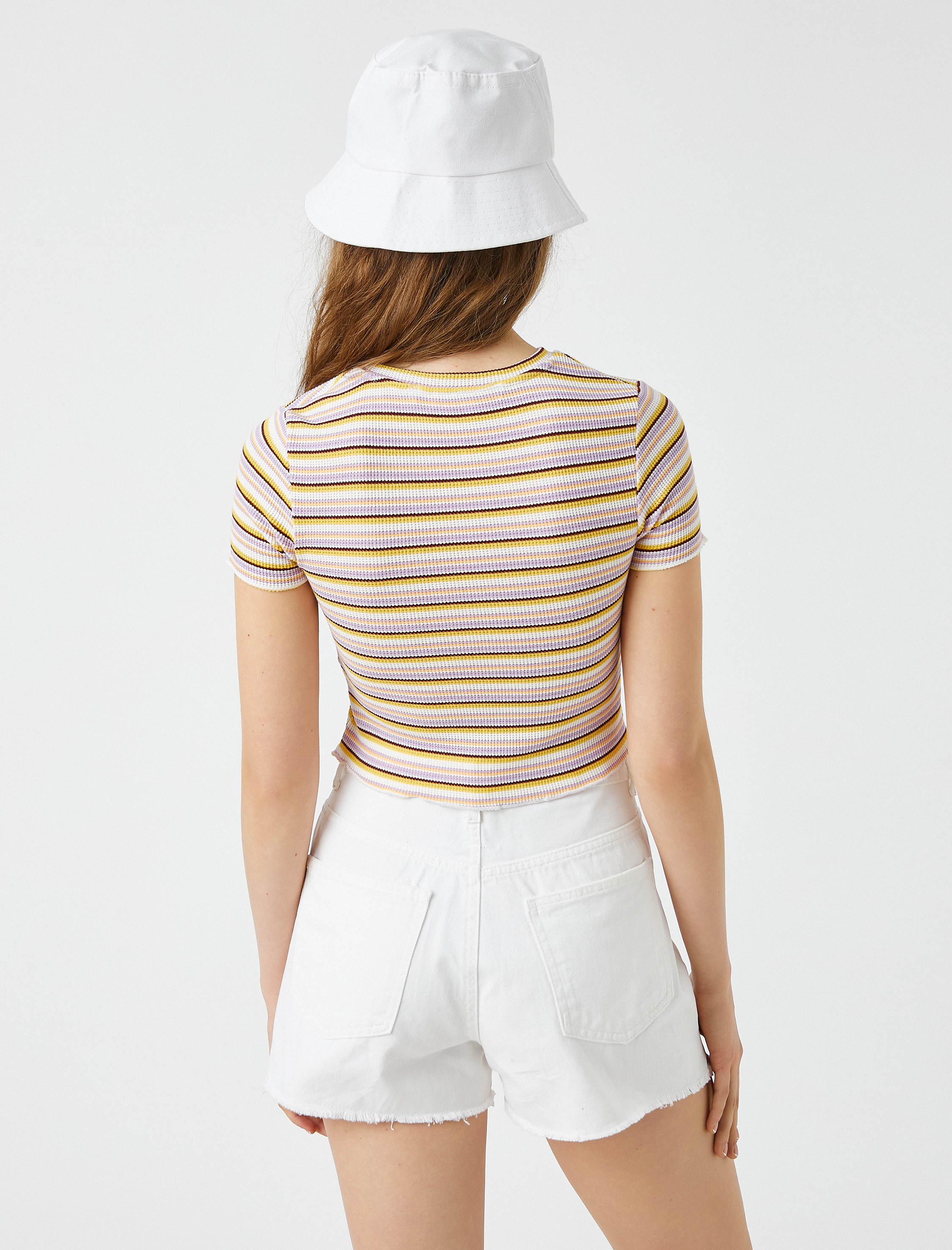   Kısa Kollu Tişört Bisiklet Yaka