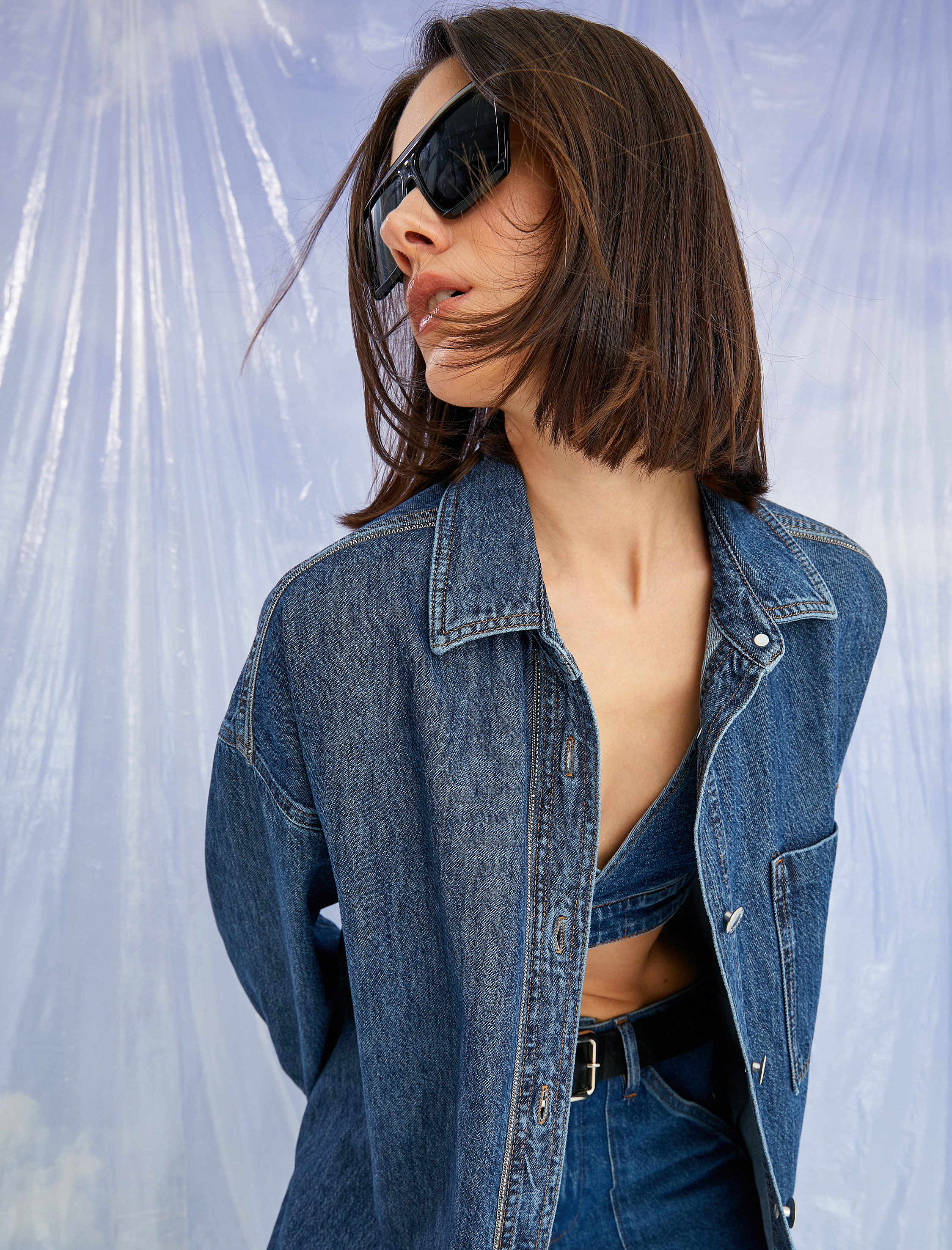   Pamuklu Kot Gömlek Cep Detaylı