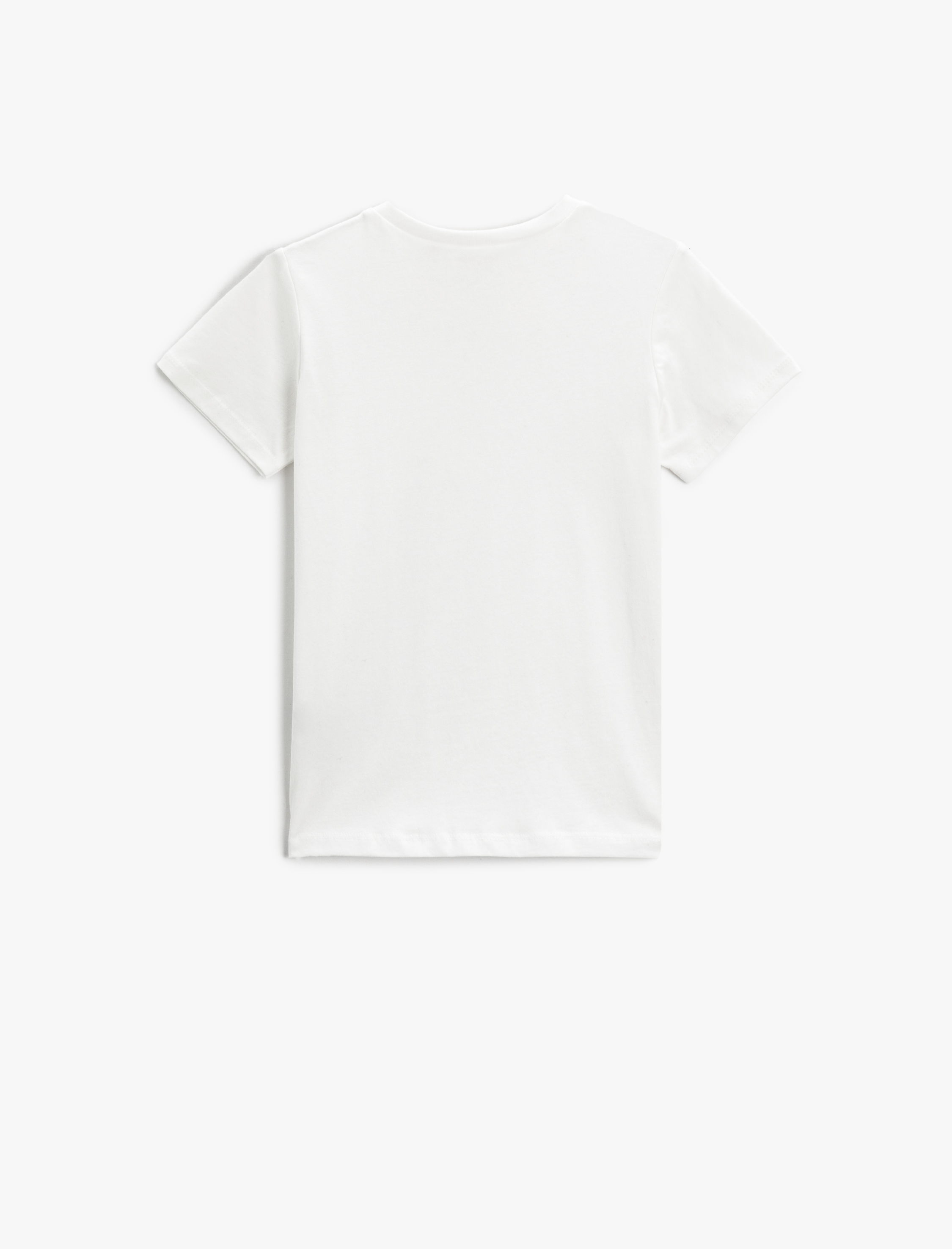  Erkek Çocuk Basic Kısa Kollu Tişört Bisiklet Yaka Pamuklu