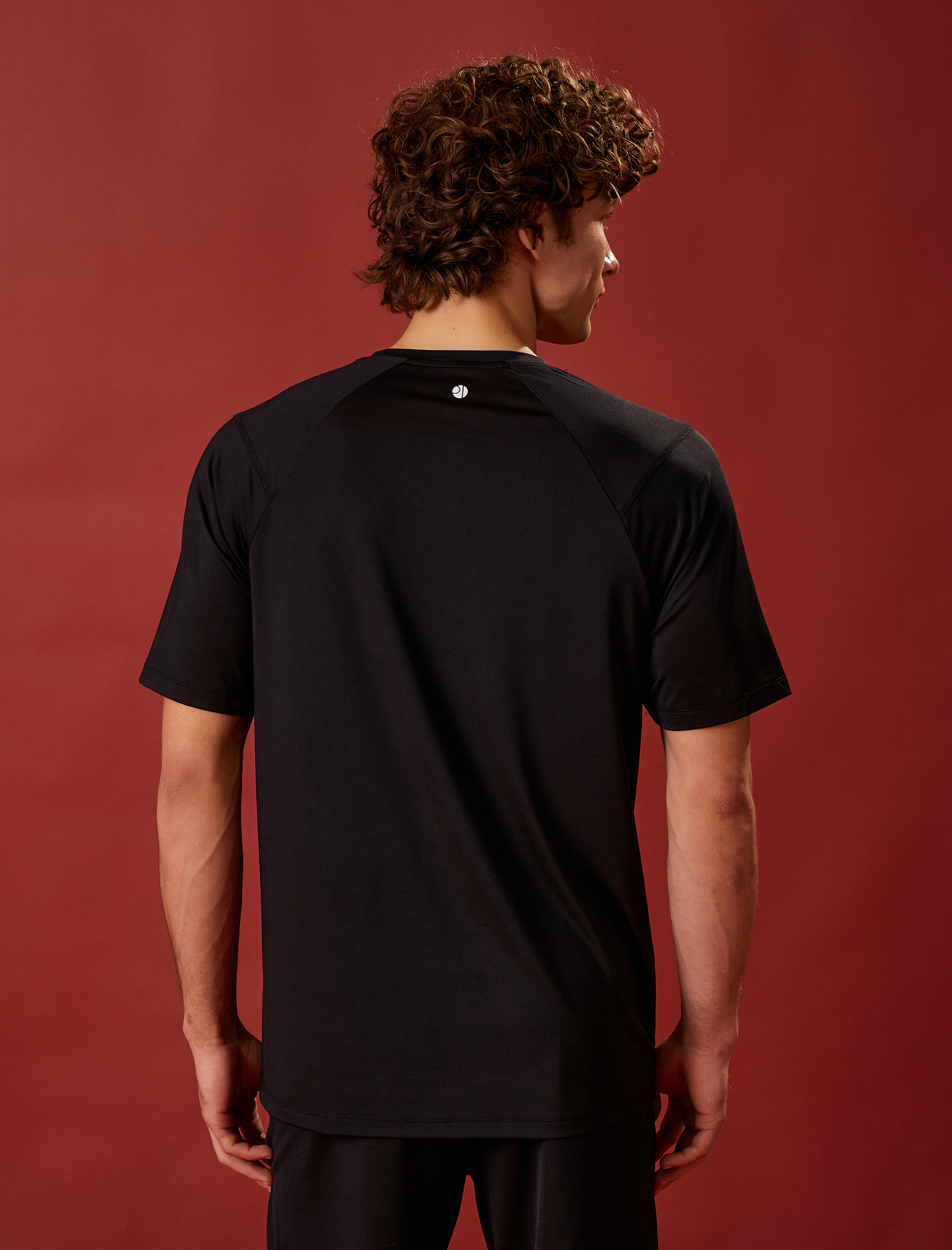   Spor Tişört Slogan Baskılı Bisiklet Yaka