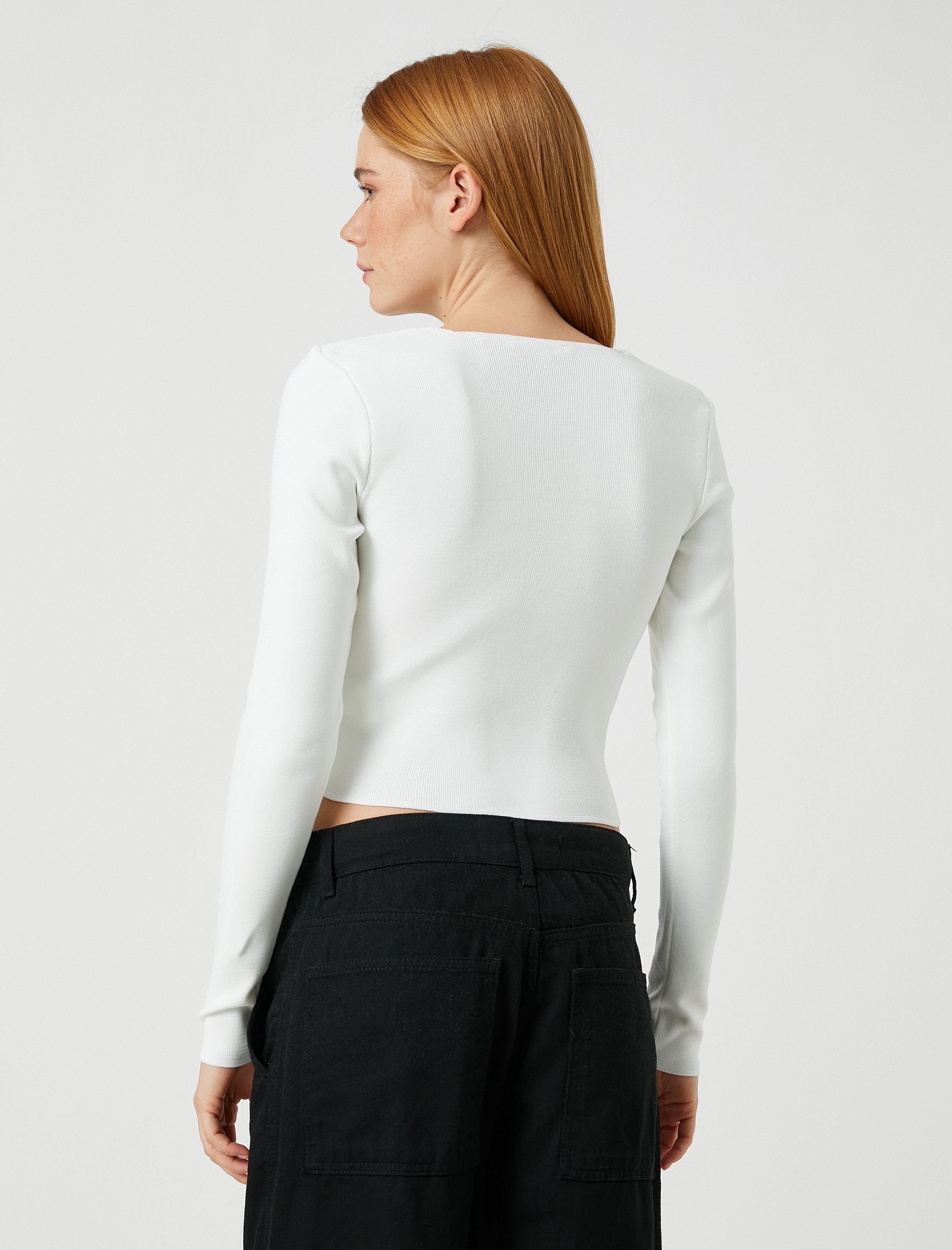 Yumuşak Dokulu Kazak Kısa Kollu Yarım Balıkçı Yaka