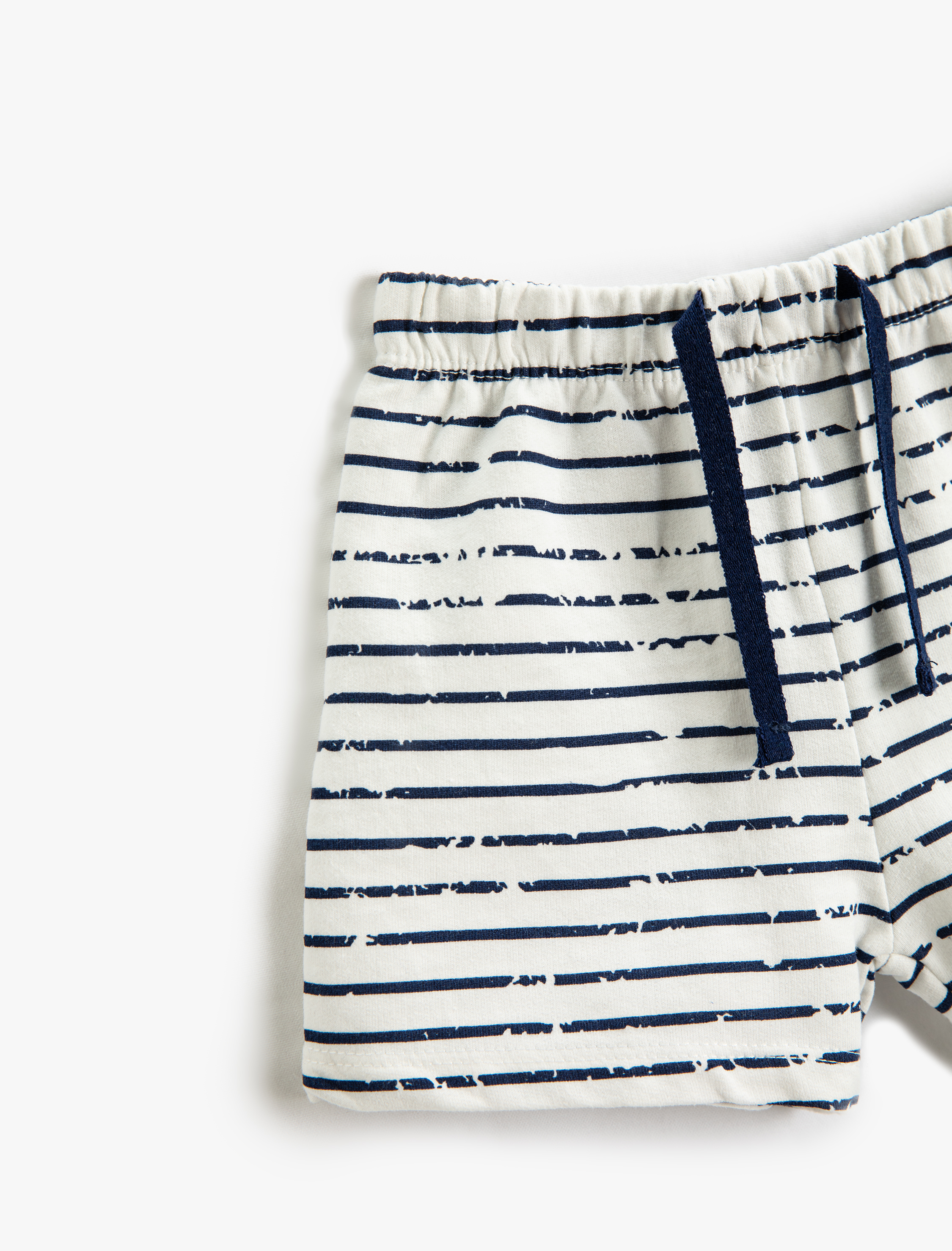  Erkek Bebek Basic Şort Beli Bağlamalı Lastikli