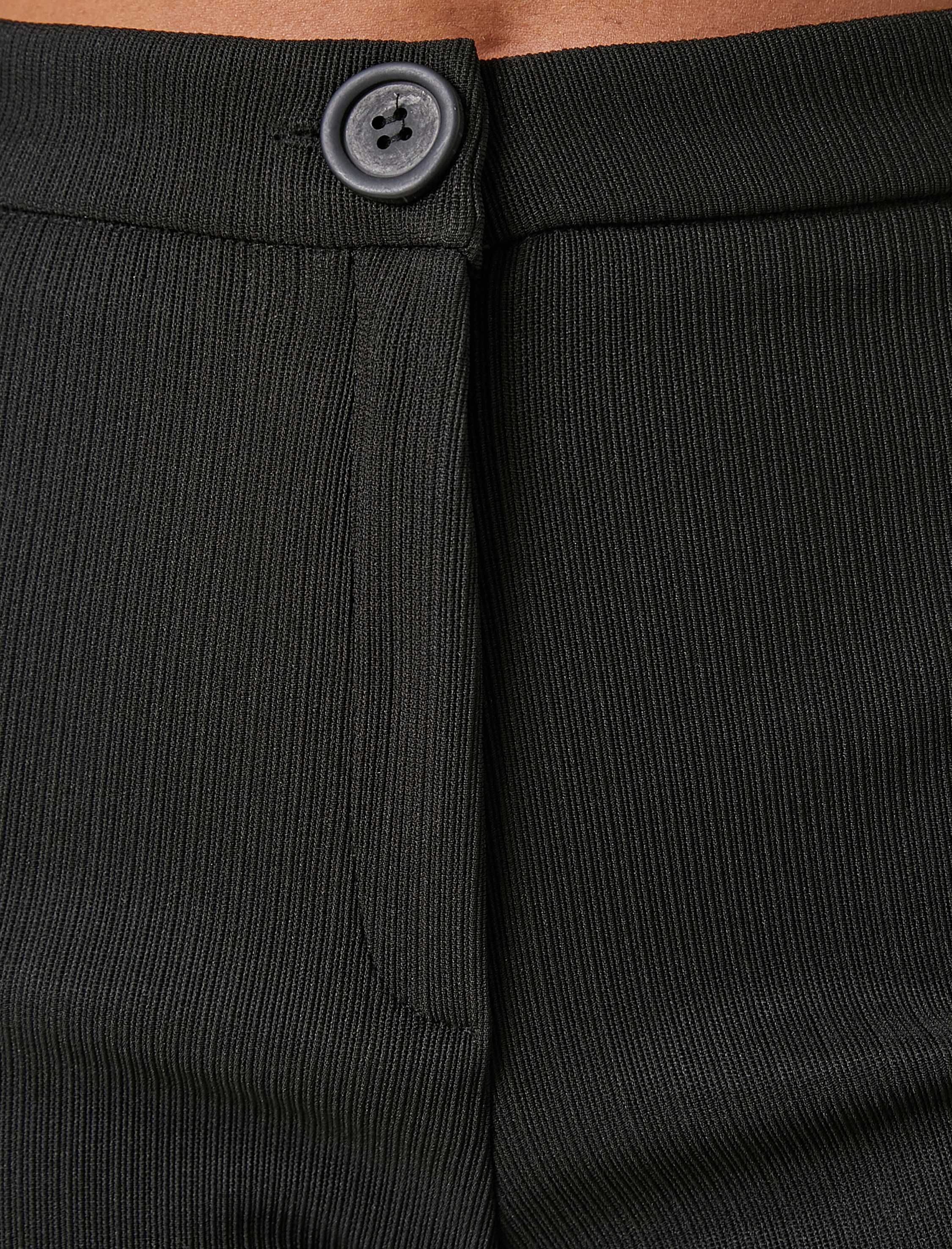   İspanyol Paça Pantolon Yüksek Bel Fitilli Paçası Yırtmaçlı