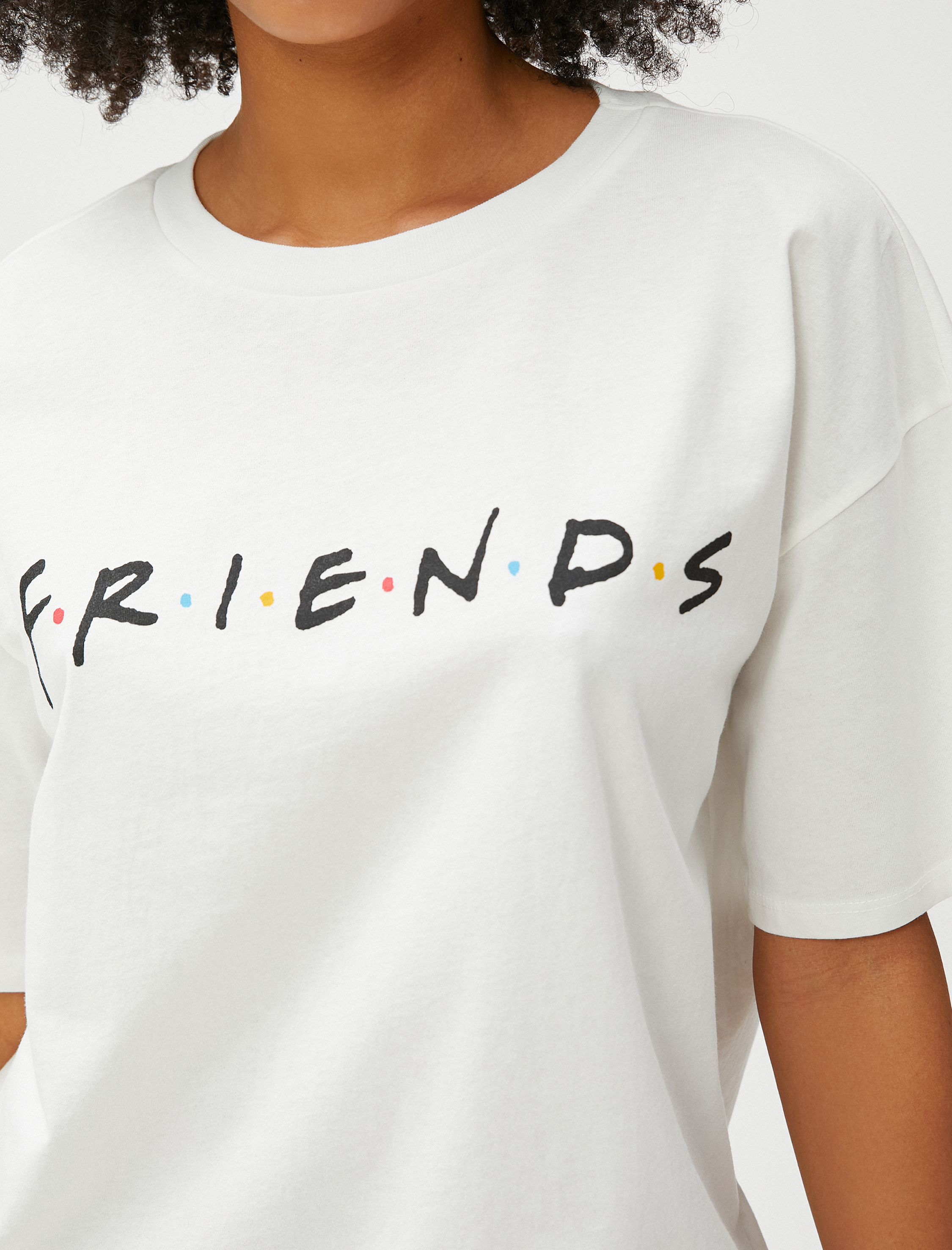  Friends Tişört Lisanslı Kısa Kollu Bisiklet Yaka Pamuklu