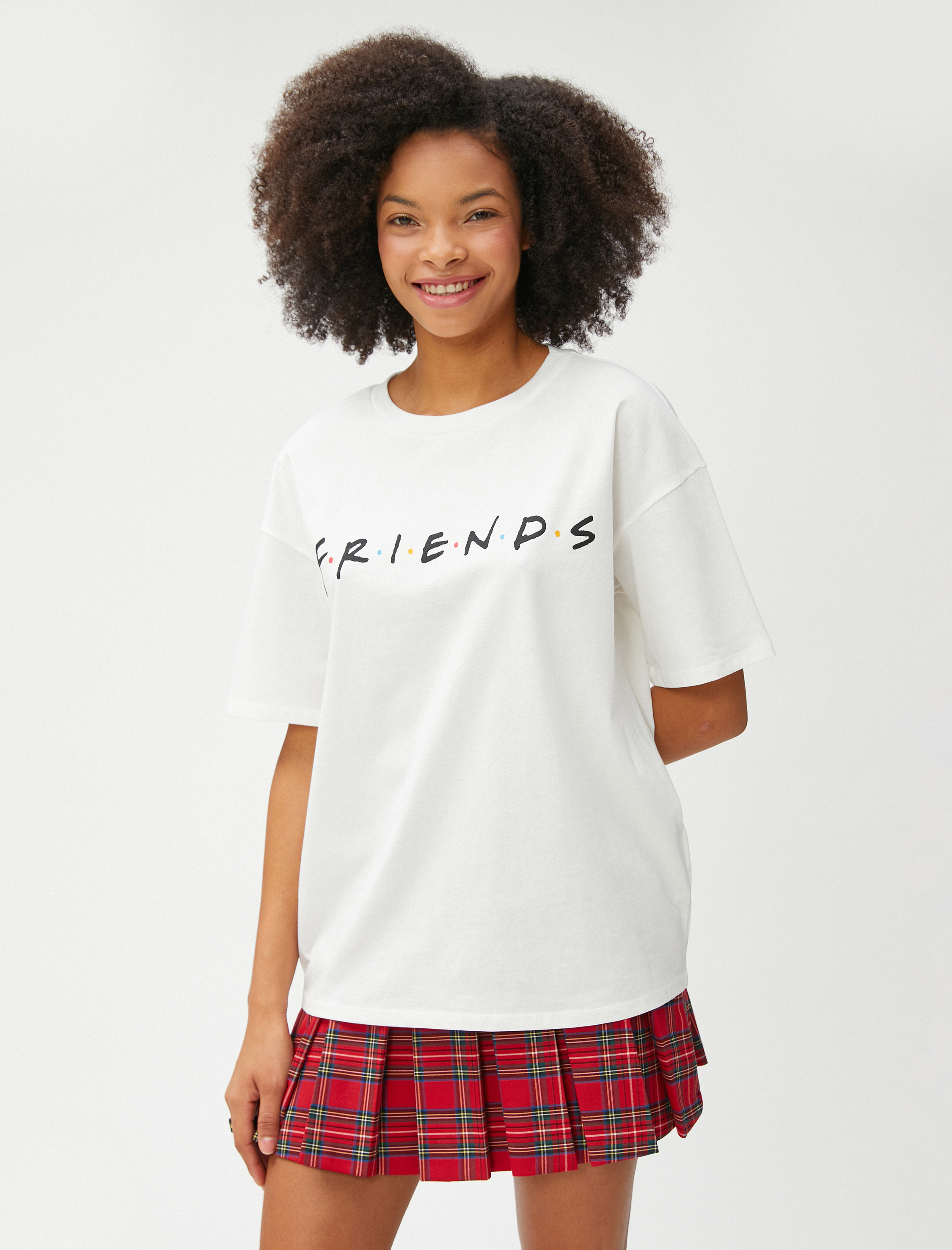   Friends Tişört Lisanslı Kısa Kollu Bisiklet Yaka Pamuklu