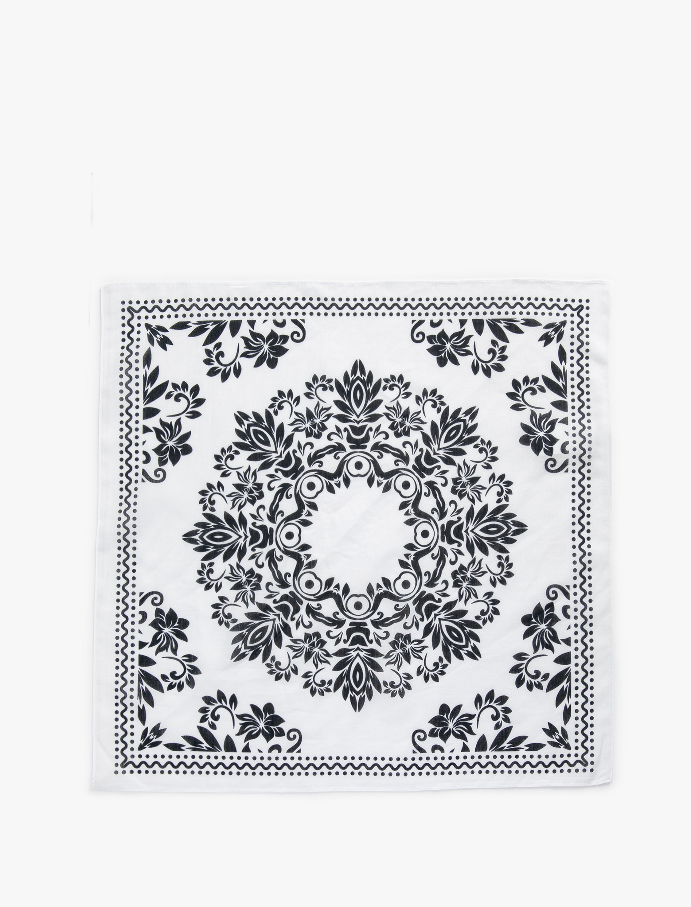  Kadın Bandana Desenli Pamuklu