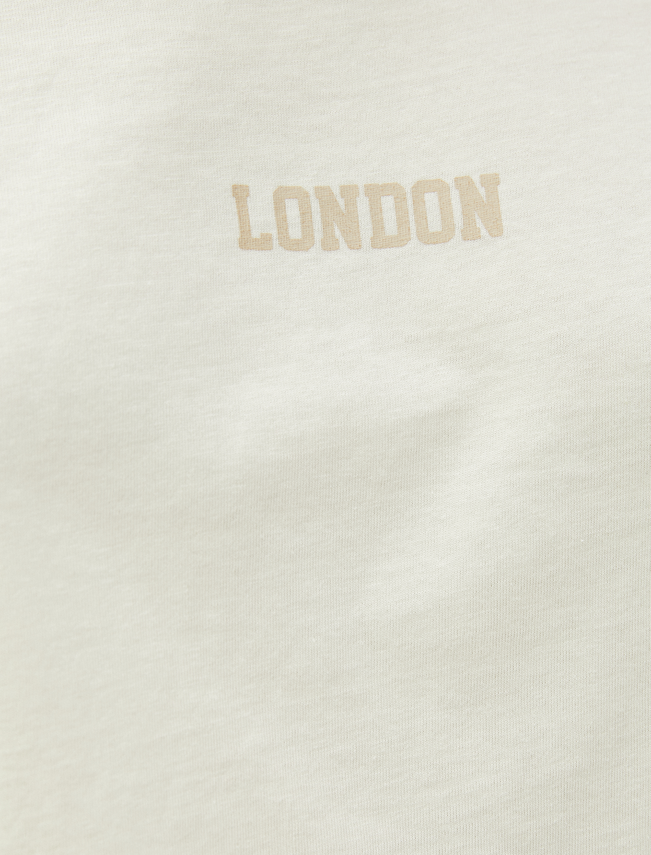   Crop Tişört Baskılı Bisiklet Yaka Pamuklu