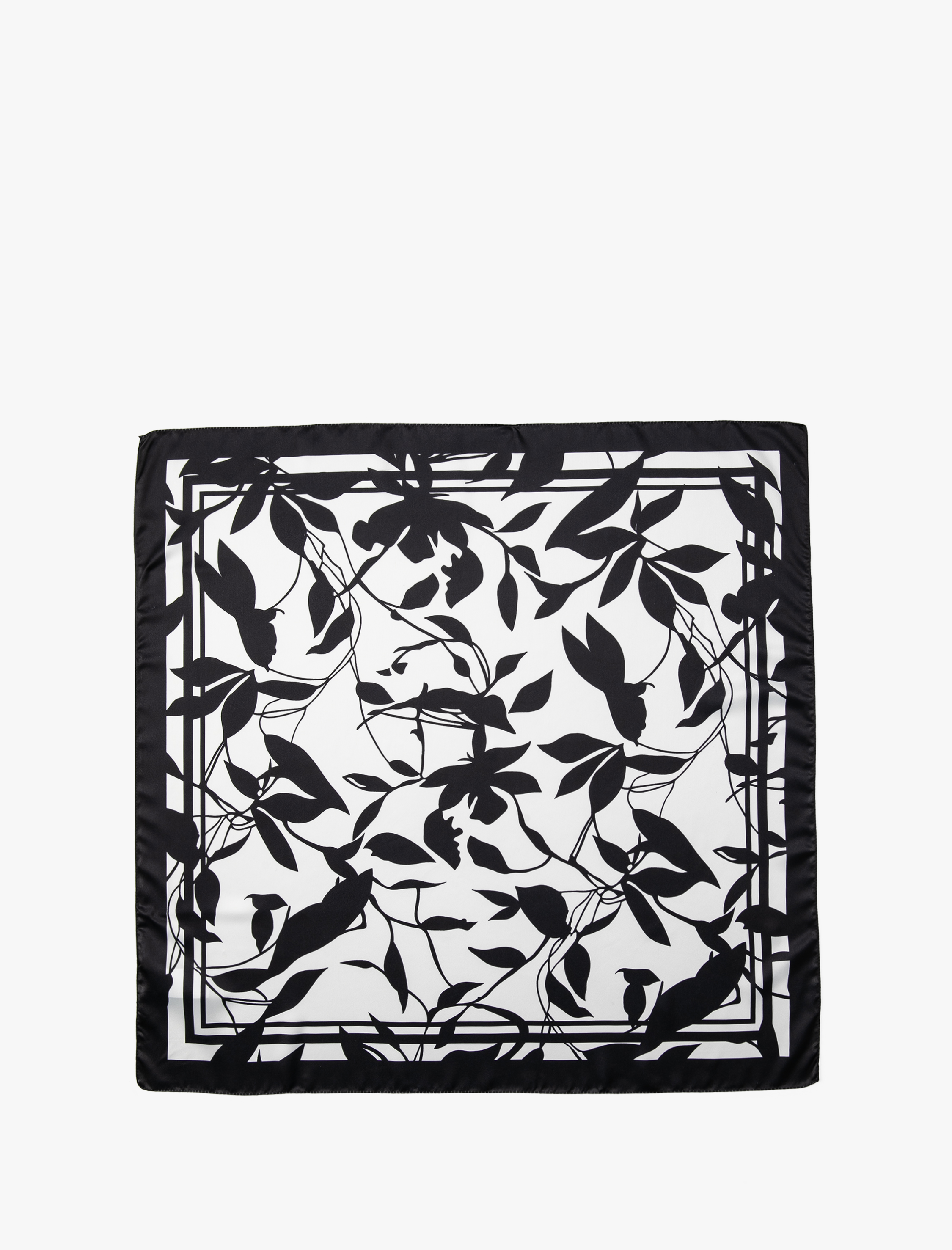  Kadın Bandana Floral Baskılı Parlak