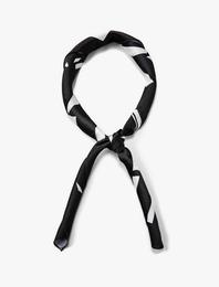 Bandana Floral Baskılı Parlak