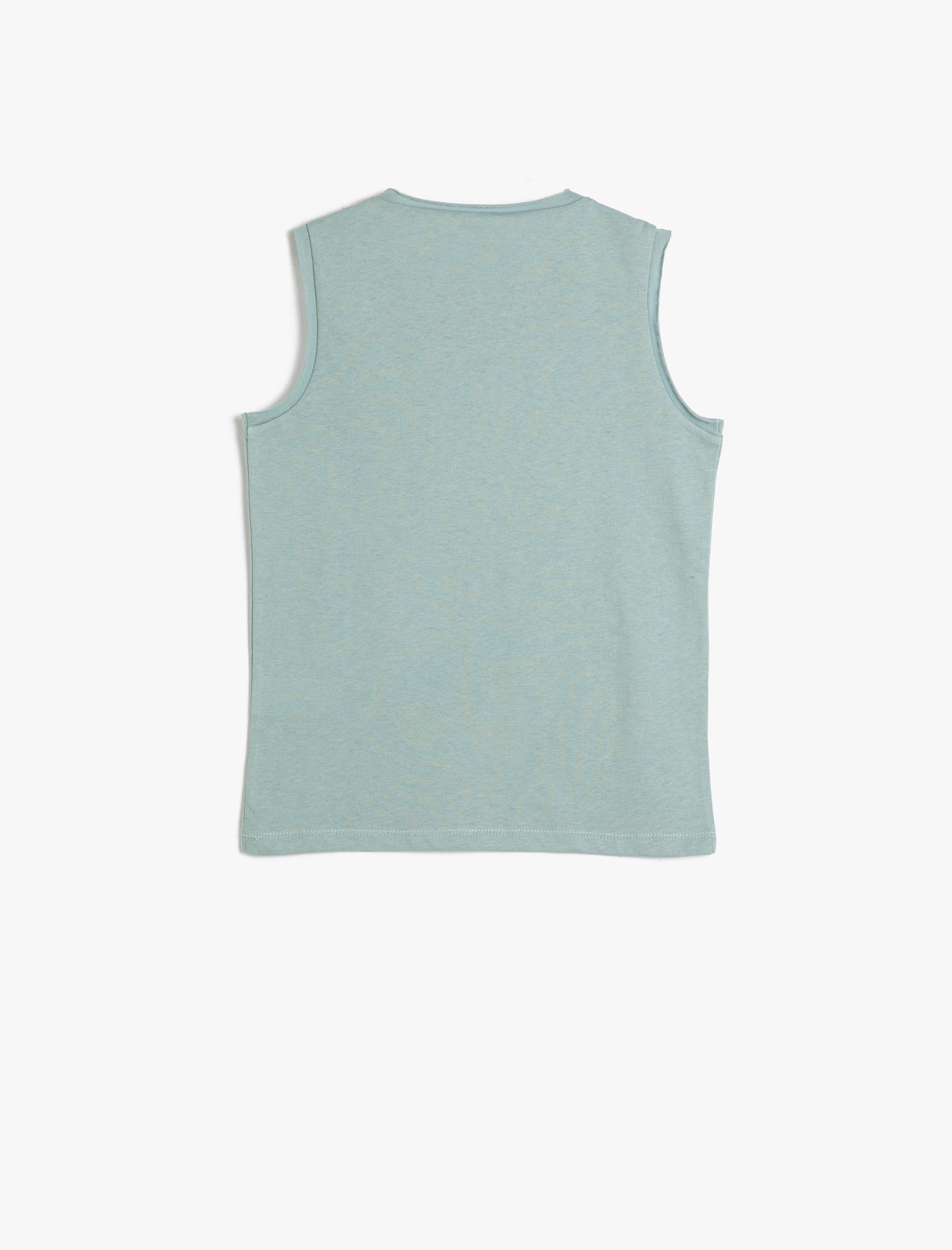 Erkek Çocuk Atlet Bisiklet Yaka Dinozor Baskılı Pamuklu