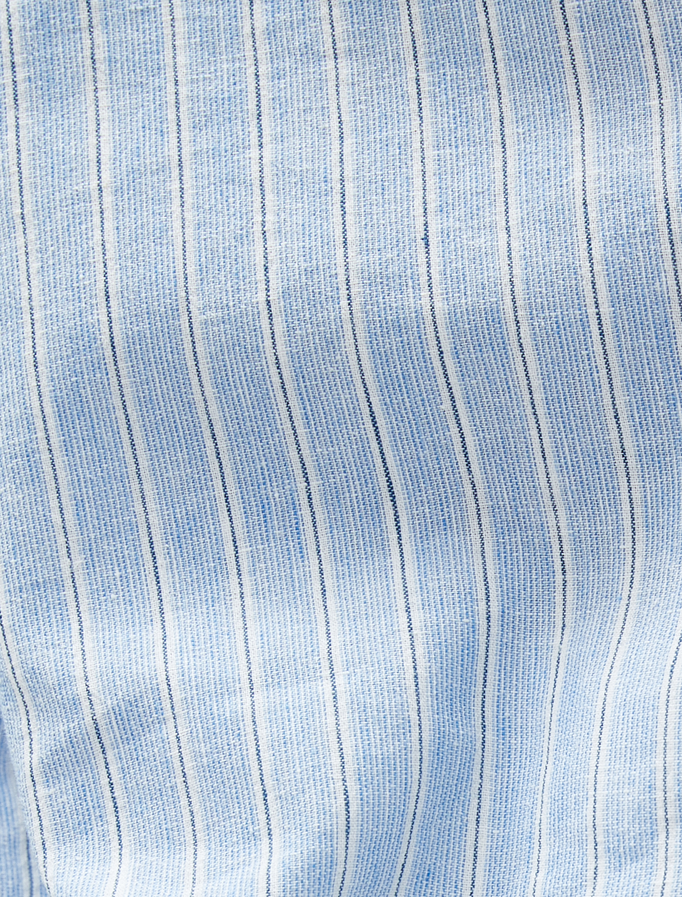   Keten Karışımlı Gömlek Uzun Kollu