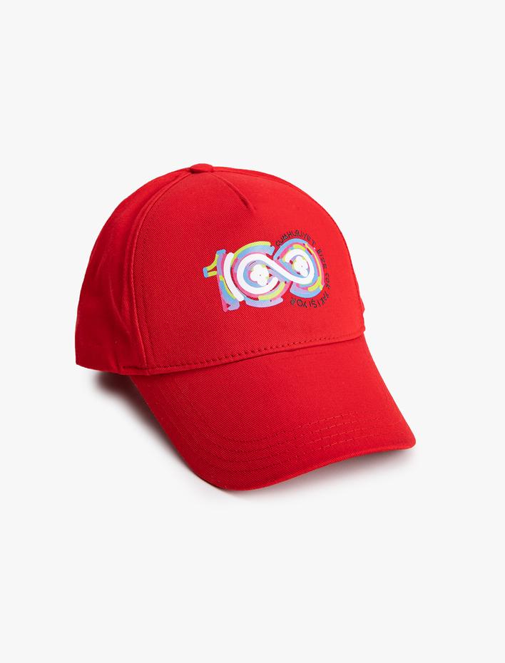 Kız Çocuk / Erkek Çocuk Şapka Cap Pamuklu Atatürk İmza Baskılı 100. Yıla Özel