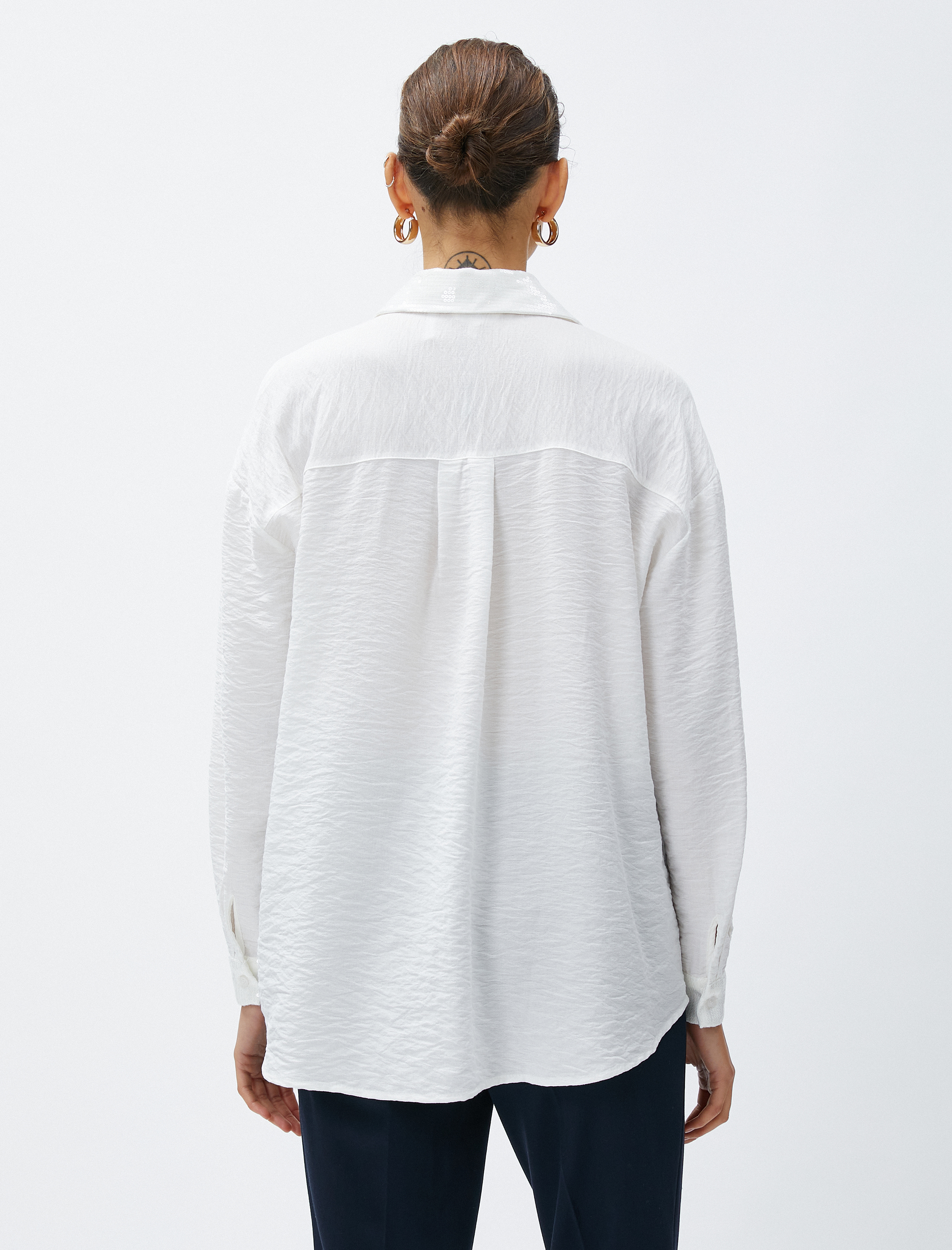   Basic Gömlek Uzun Kollu Rahat Kesim