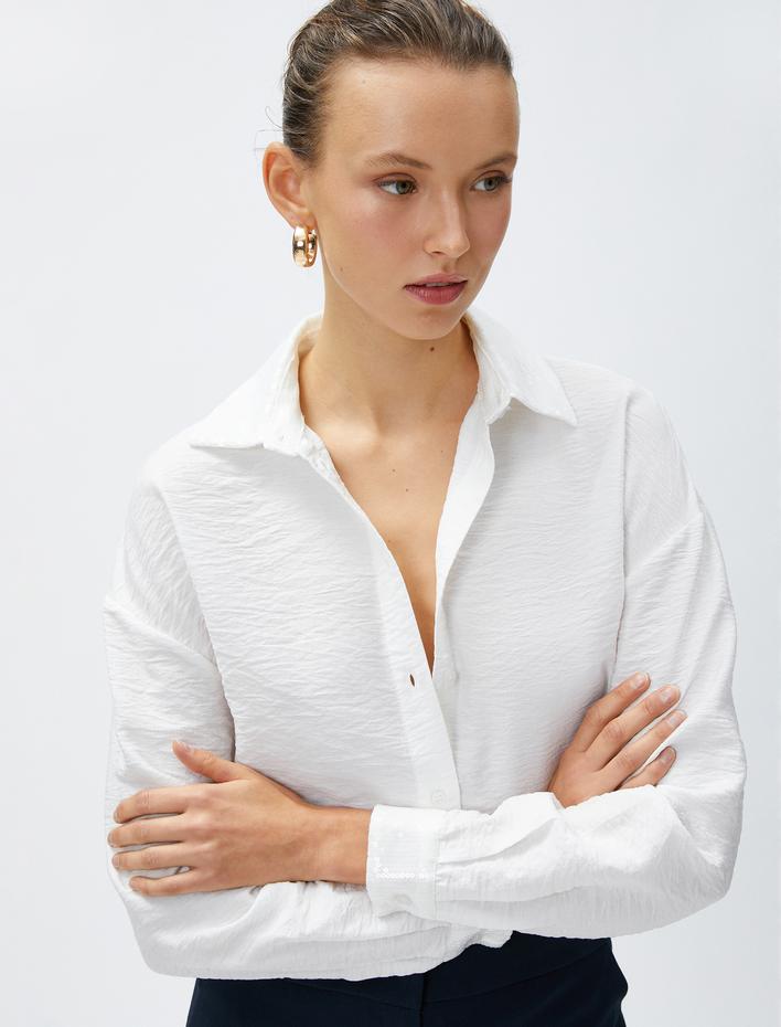  Basic Gömlek Uzun Kollu Rahat Kesim