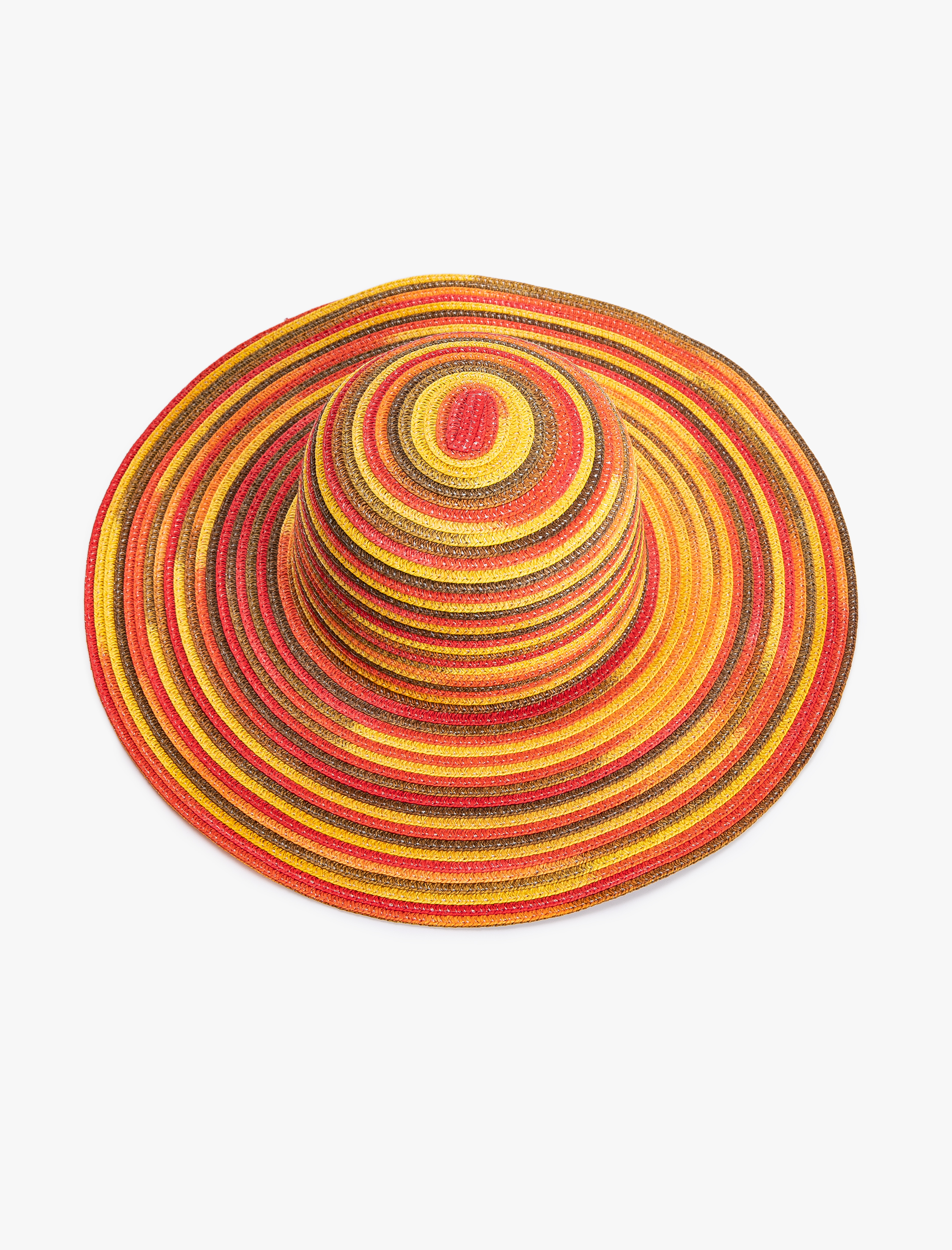  Kadın Fötr Hasır Şapka Çok Renkli