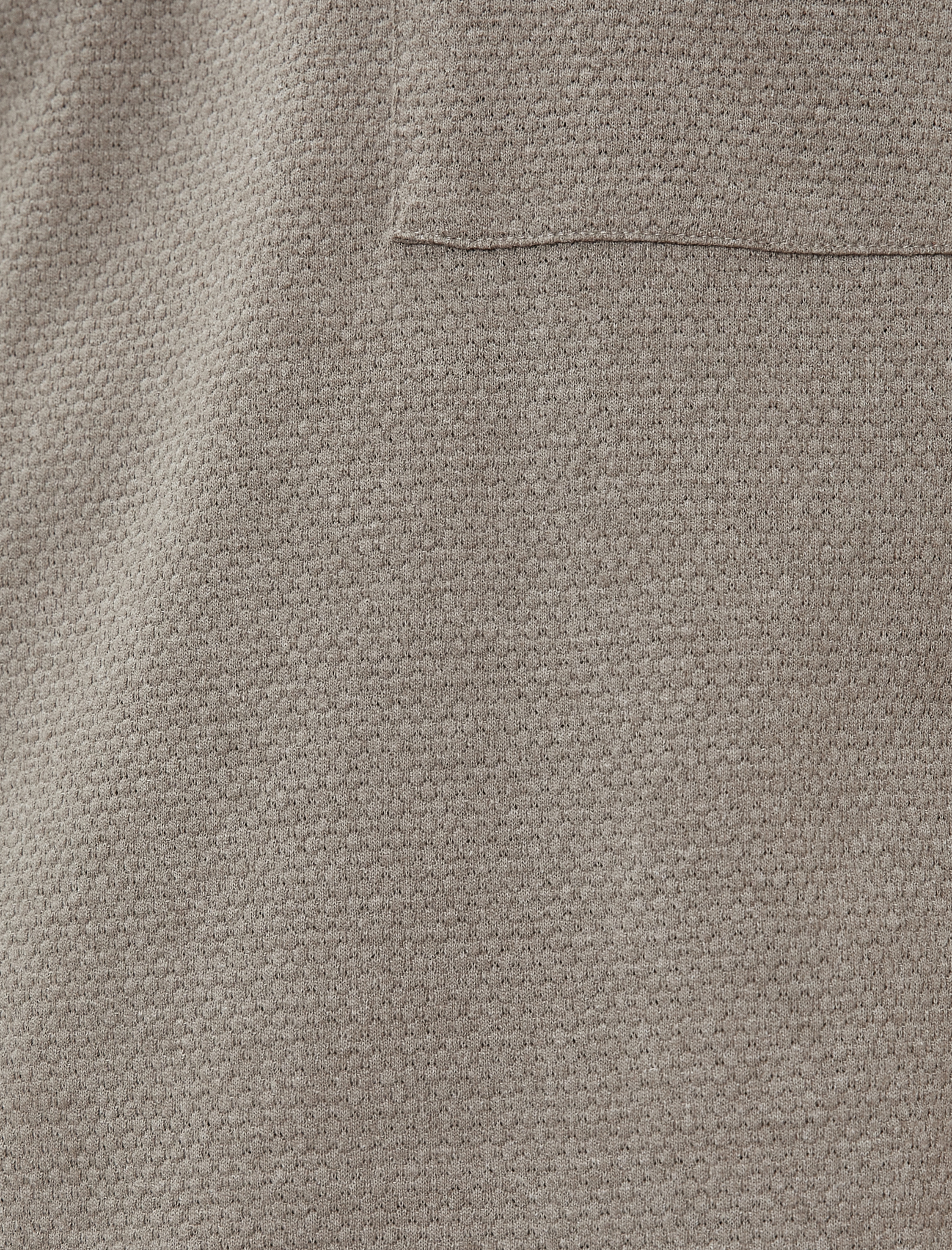   Basic Tişört Cep Detaylı Dokulu Kısa Kollu Bisiklet Yaka