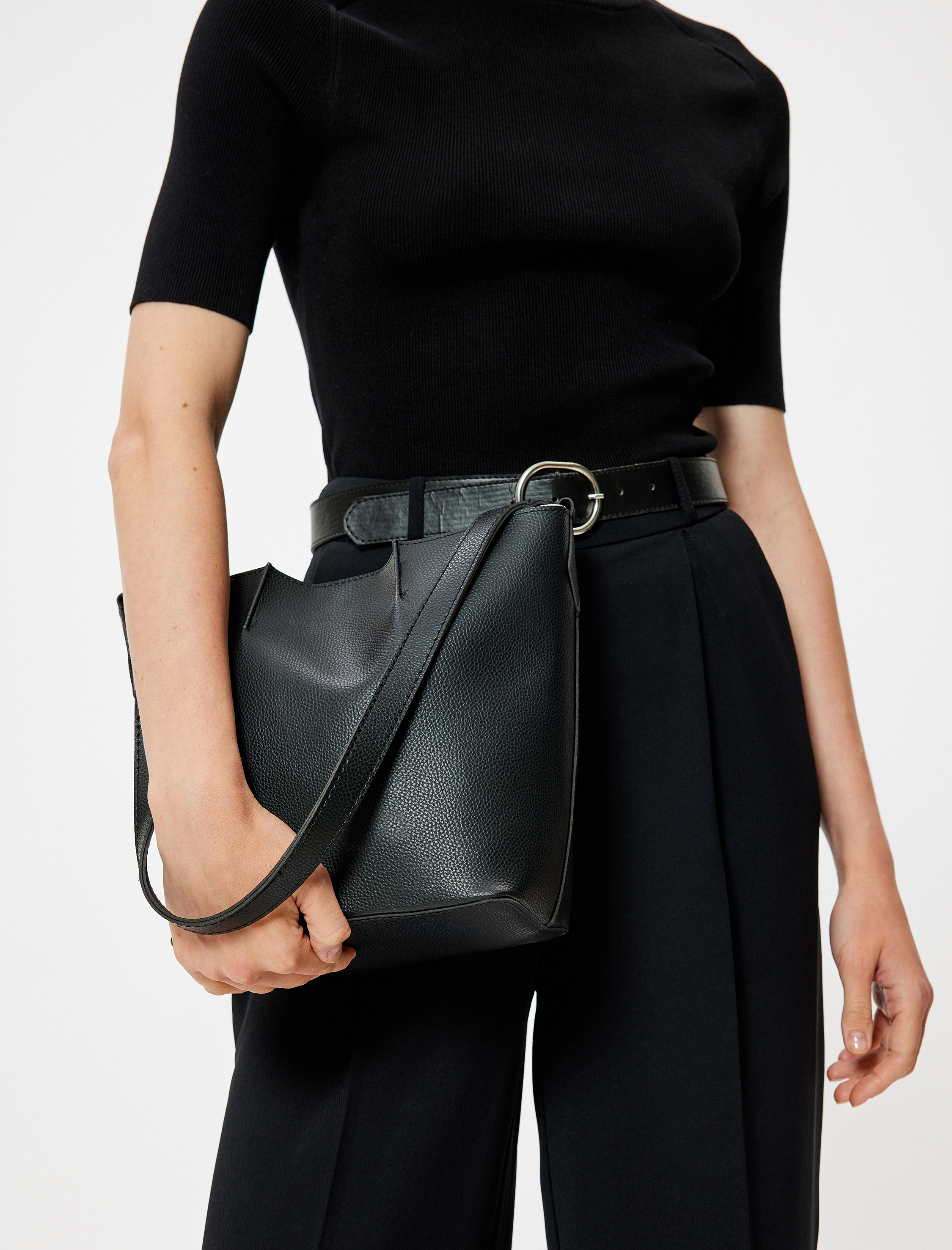  Kadın Hobo Çanta Suni Deri Büyük Boy