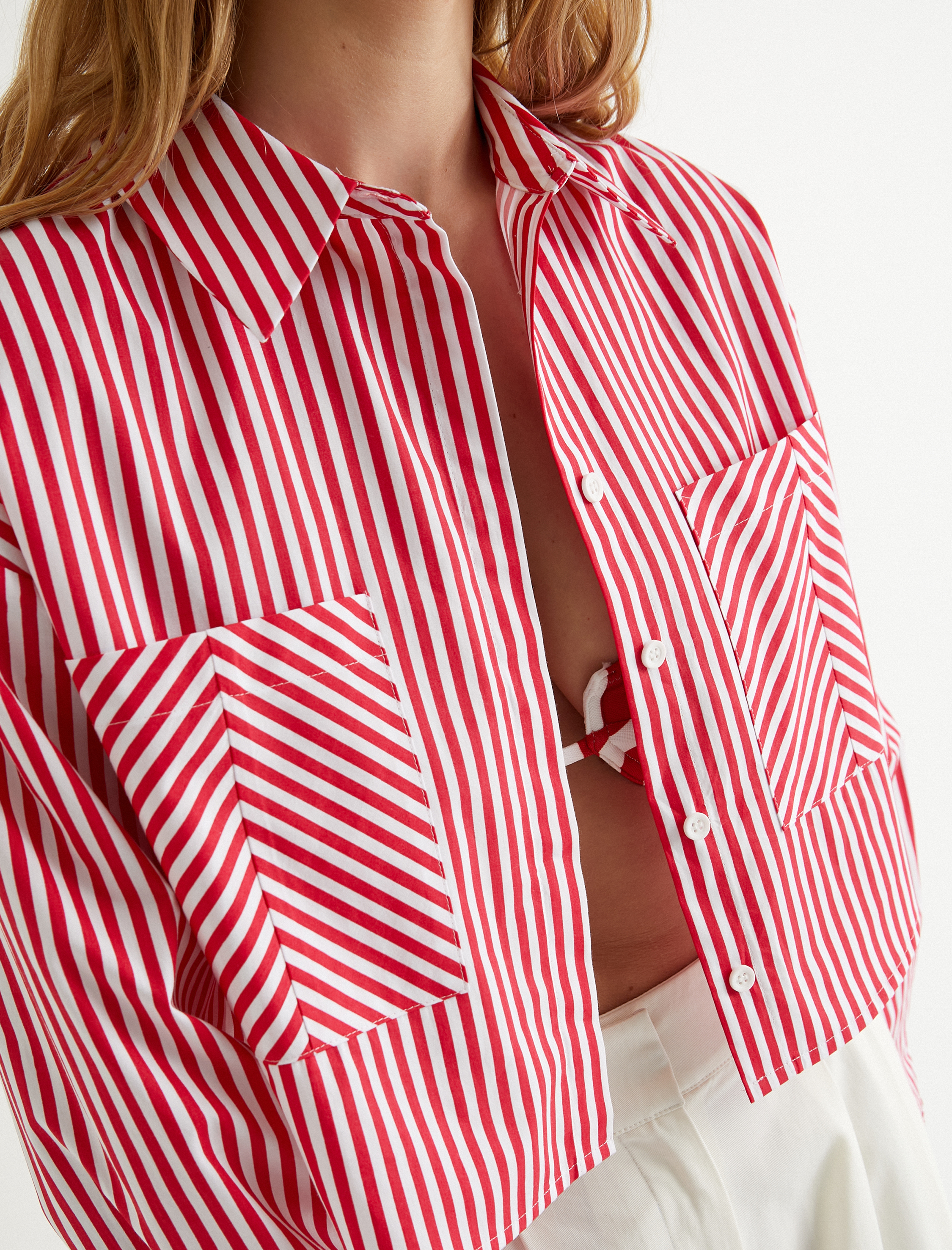   Koton X Sima Tarkan - Uzun Kollu Crop Gömlek