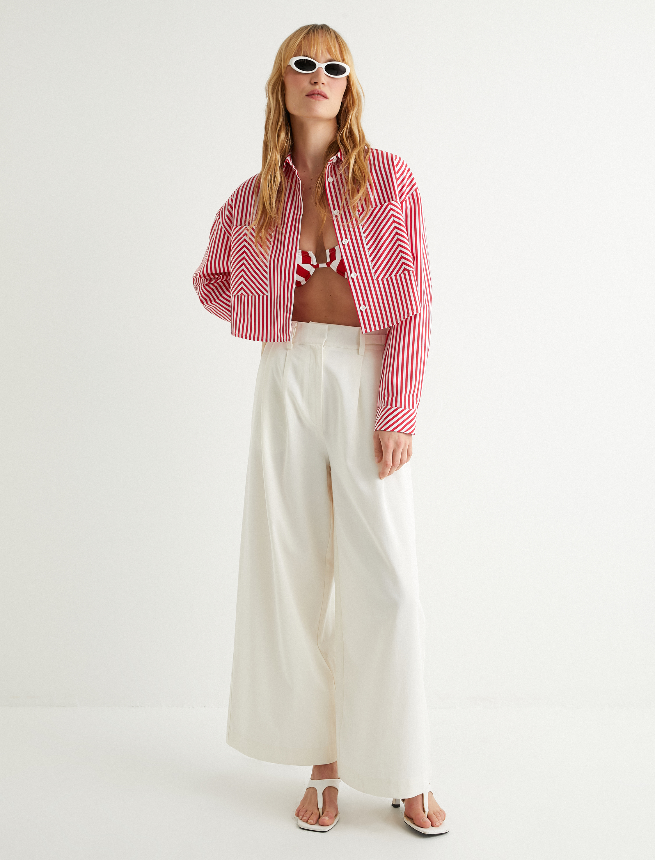   Koton X Sima Tarkan - Uzun Kollu Crop Gömlek